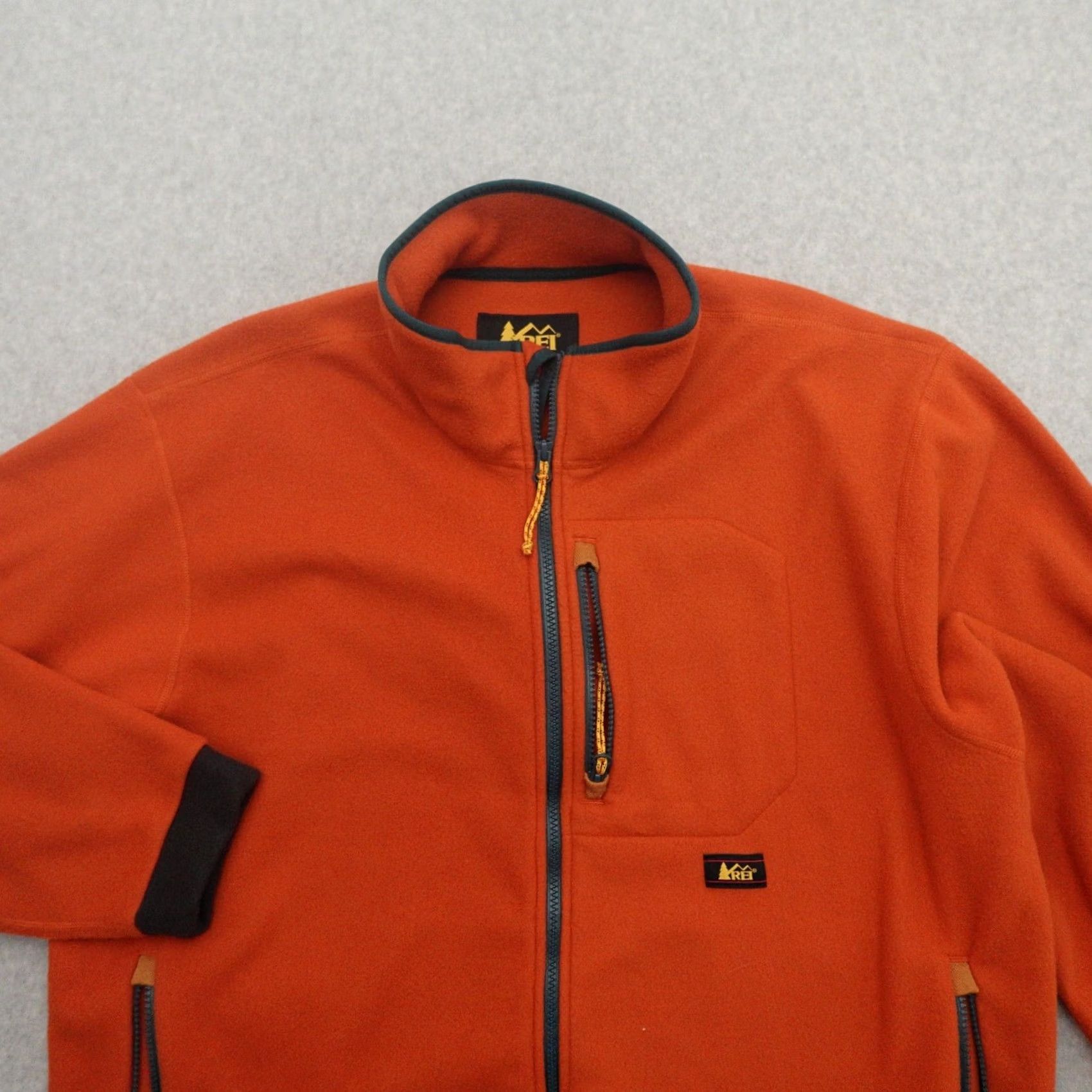 Vintage VINTAGE REI Jacket Womens 1XL Orange Full Zip Fleece with Pockets Outdoor 26x25 Size XL / US 12-14 / IT 48-50 - 5 Thumbnail