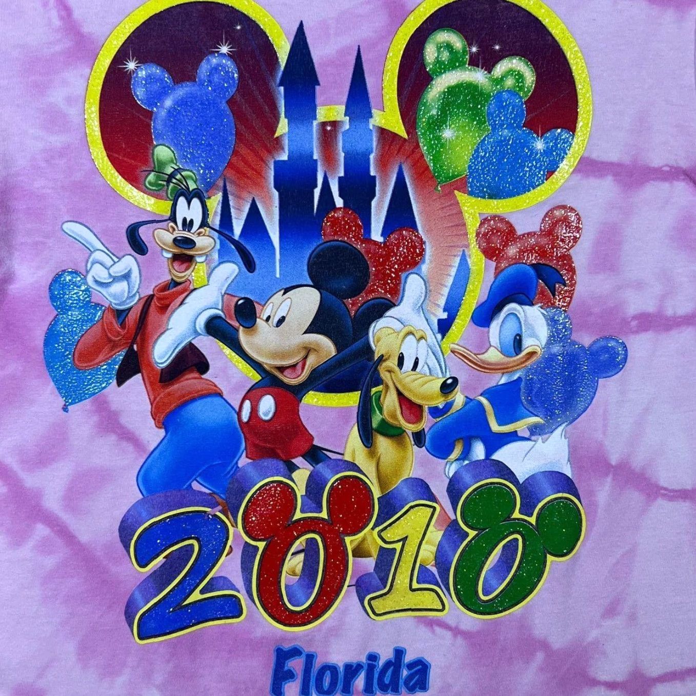 Disney Disney Florida 2010 Character Souvenir Graphic Tie Dye Pink T-Shirt Small Mens Shirt Short Sleeve Pink TV622 Size US S / EU 44-46 / 1 - 3 Thumbnail