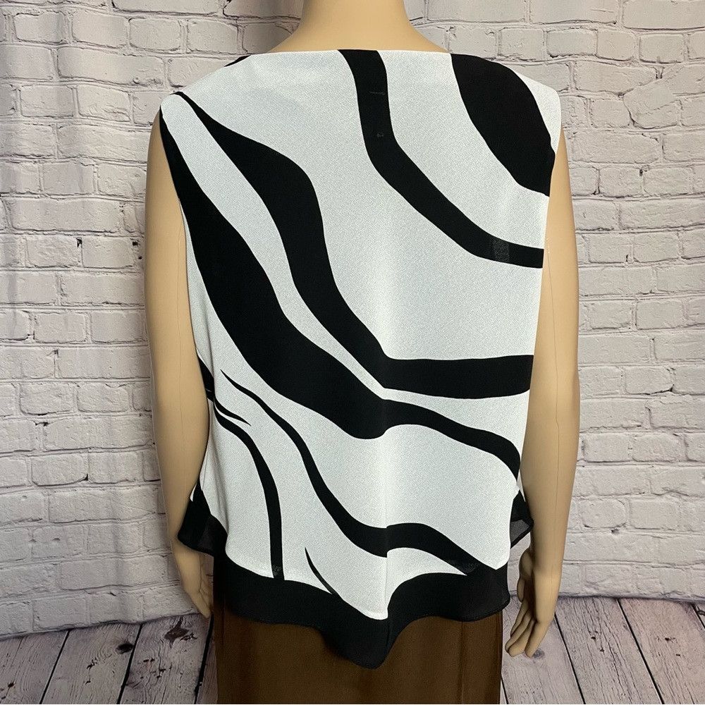 Other R&M Richards White Black Tank Top Size L Size L / US 10 / IT 46 - 6 Thumbnail