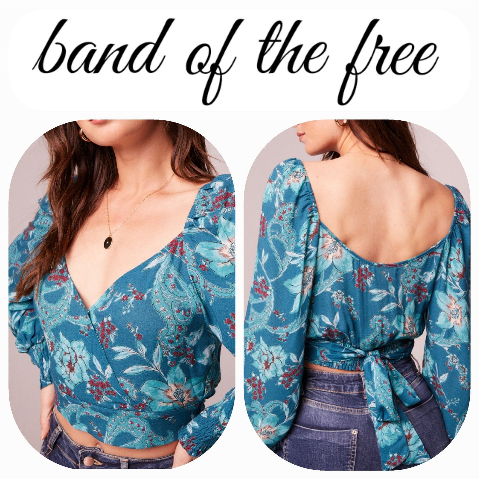 Other NWT Band of the Free Sybille Crossover Crop Top Sz. XS [2] Size XS / US 0-2 / IT 36-38 - 1 Thumbnail