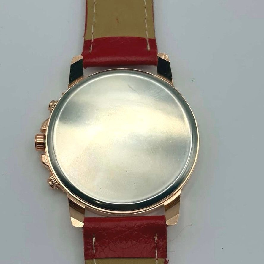 Other Rose Gold & Red Lin Times Men’s Watch Size ONE SIZE - 4 Thumbnail