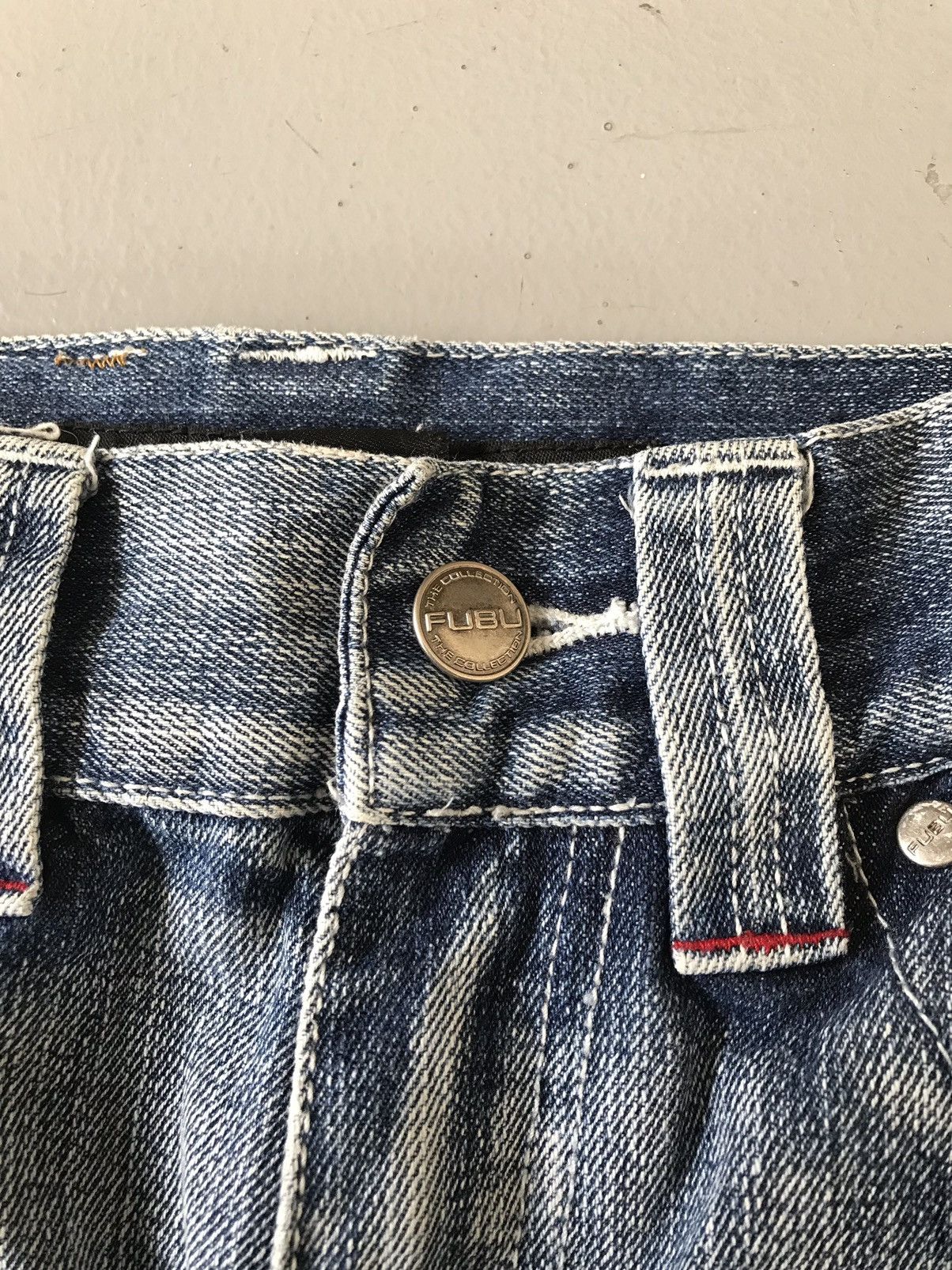 Crazy vintage Fubu denim short