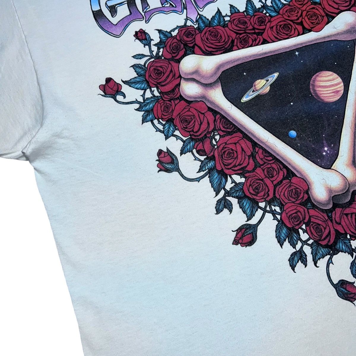 Liquid Blue Vtg 1992 Grateful Dead Space Your Face Space White T-Shirt Size US XL / EU 56 / 4 - 13 Thumbnail