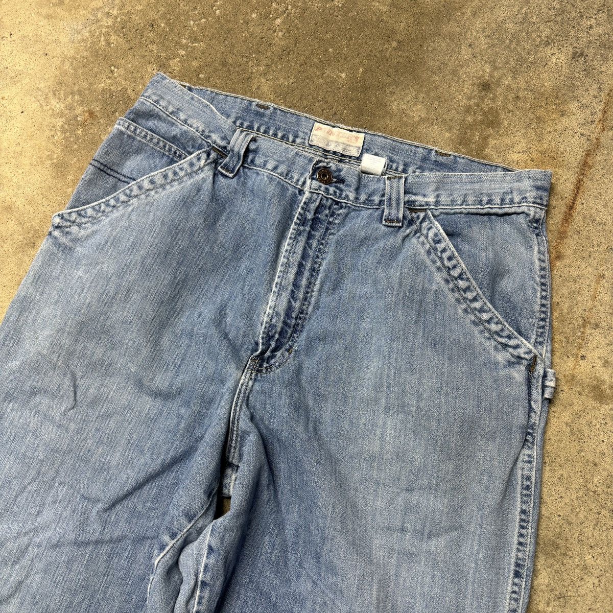 Vintage Thrashed Faded Distressed Carpenter Jeans ERD Grunge Skater Size US 34 / EU 50 - 3 Thumbnail