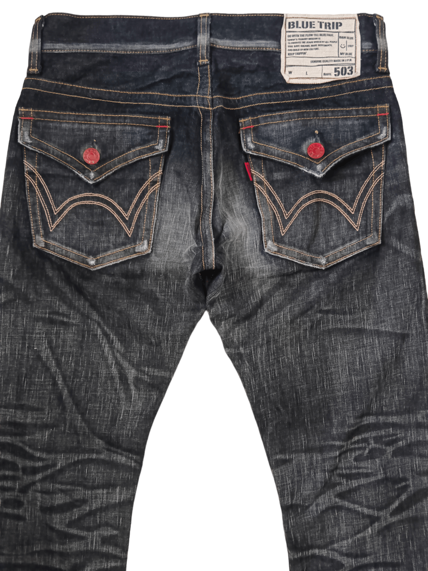 Edwin 🔥Edwin 503🔥 Seditionaries Punk Flare Denim Size US 33 - 4 Thumbnail