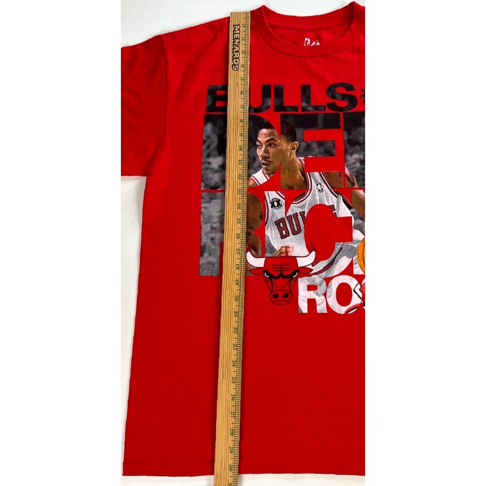 NBA Men's NBA Chicago Bulls #1 Derrick Rose T-Shirt Majestic Sz L Red Size US L / EU 52-54 / 3 - 7 Thumbnail