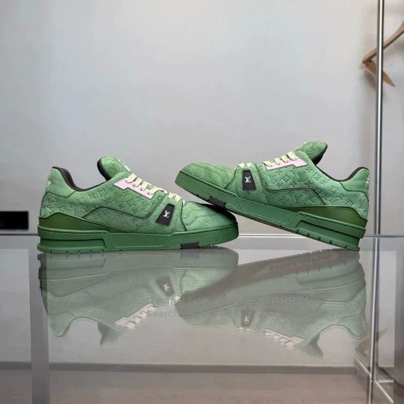 Louis Vuitton Louis Vuitton x Tyler Trainer Green UK9.5. Size US 9.5 / EU 42-43 - 4 Thumbnail