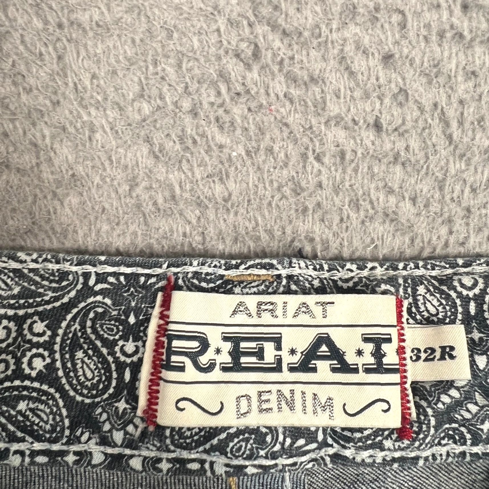 Ariat Ariat Jeans Womens Real Denim Bootcut 32R 34 x 32 Blue Embroidered Size 24" / US 00 / IT 34 - 6 Thumbnail