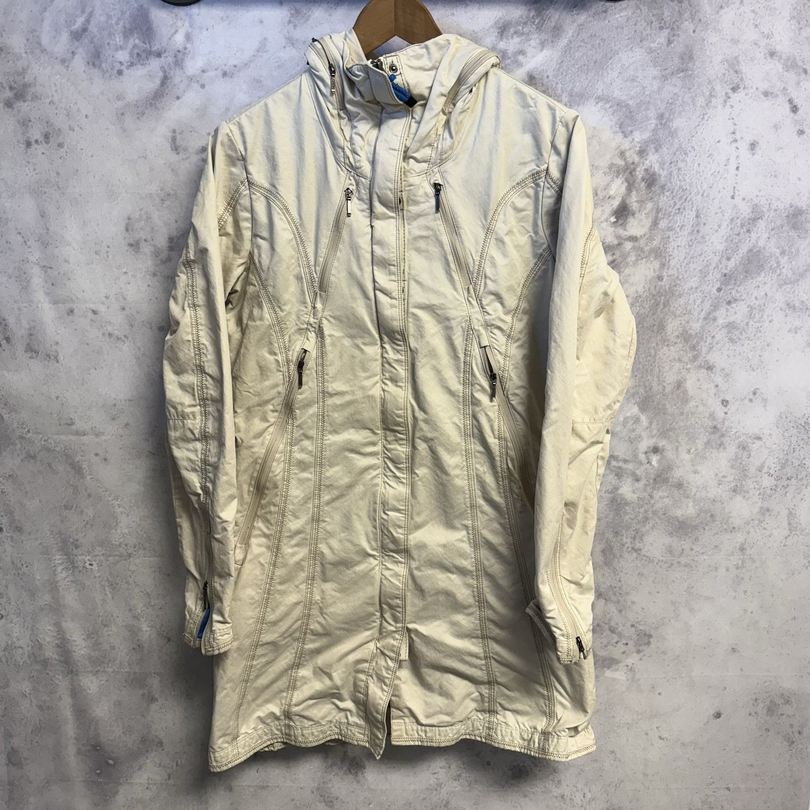 Kuhl Kuhl Projekt Jacket Womens Small Full Zip Hidden Hood Rainco Size S / US 4 / IT 40 - 1 Thumbnail