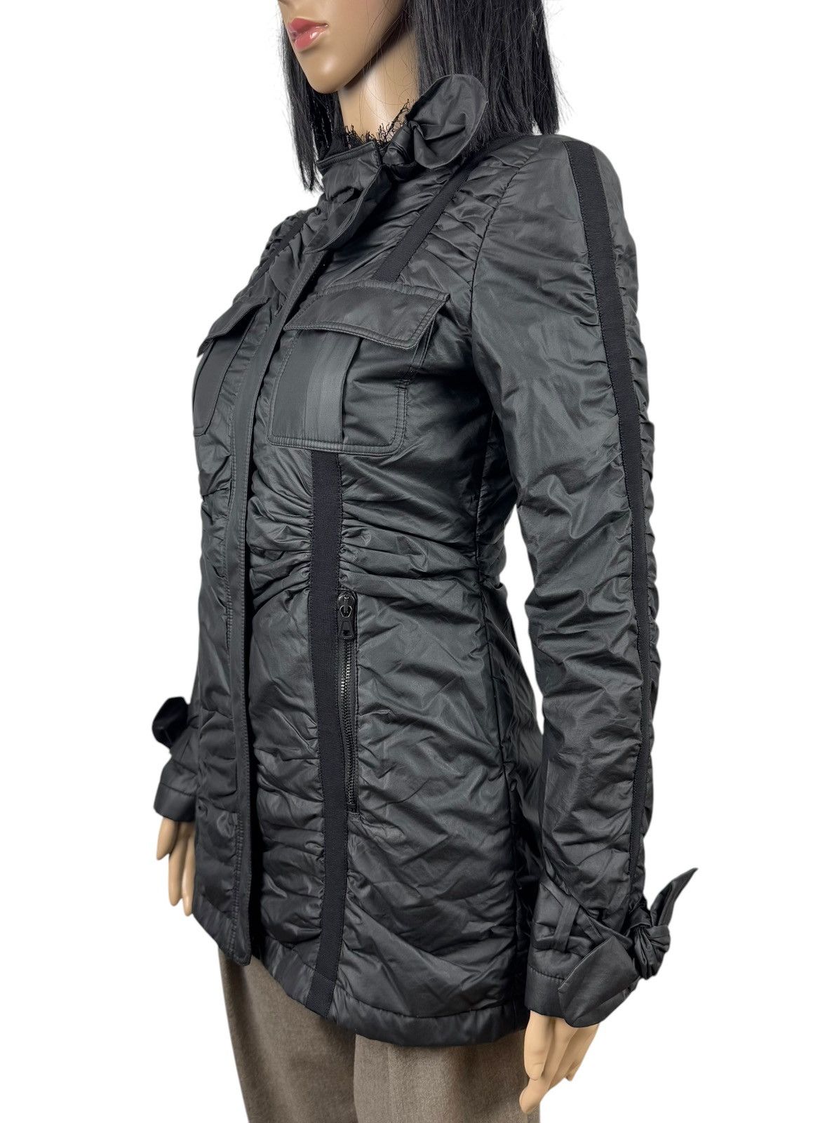 Valentino Valentino Bow Decor Zip Jacket Mesh Trim First Line size 6 Size M / US 6-8 / IT 42-44 - 7 Thumbnail