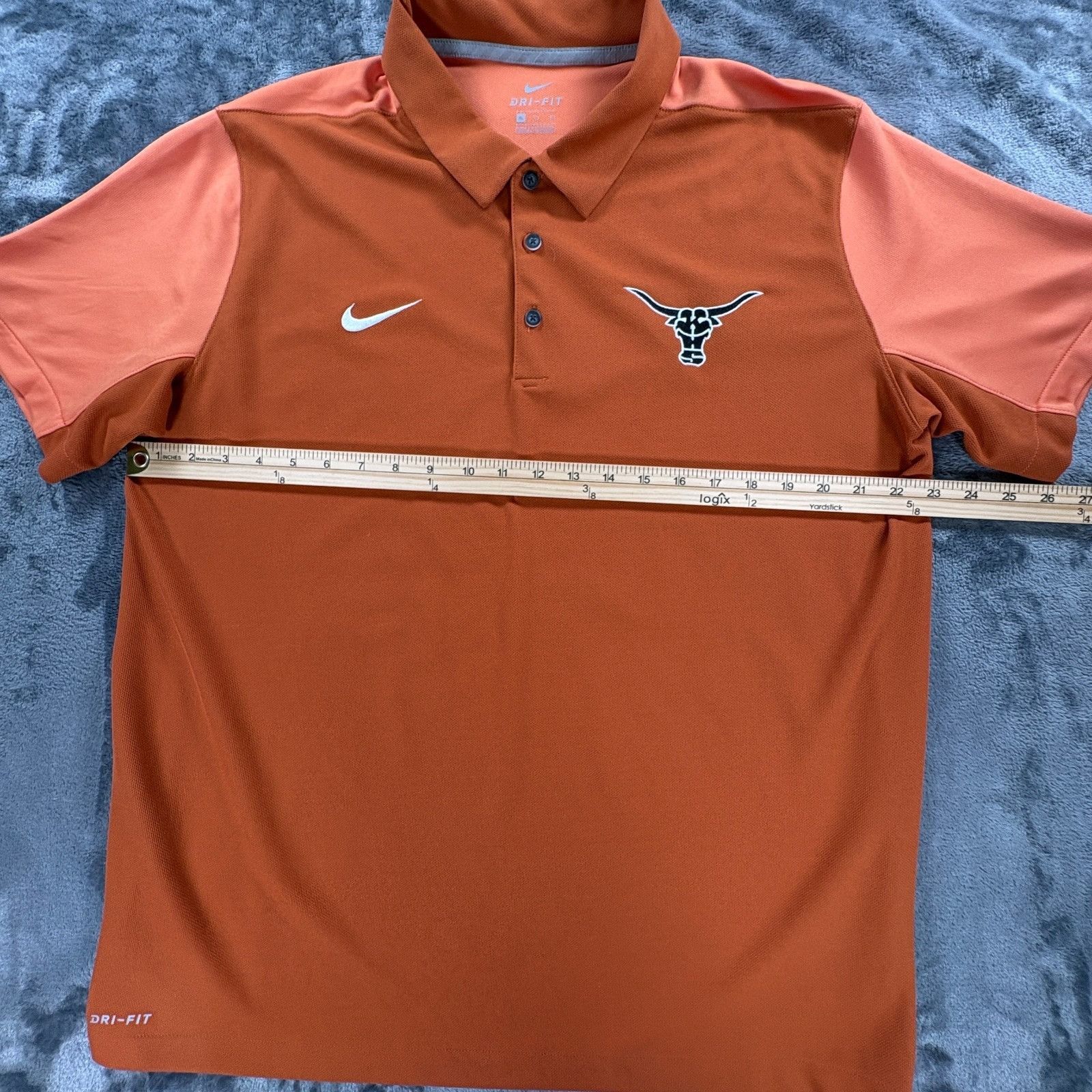 Nike Nike Dri Fit Texas Longhorns Polo Mens XL Orange NCAA Golf S Size US XL / EU 56 / 4 - 6 Thumbnail