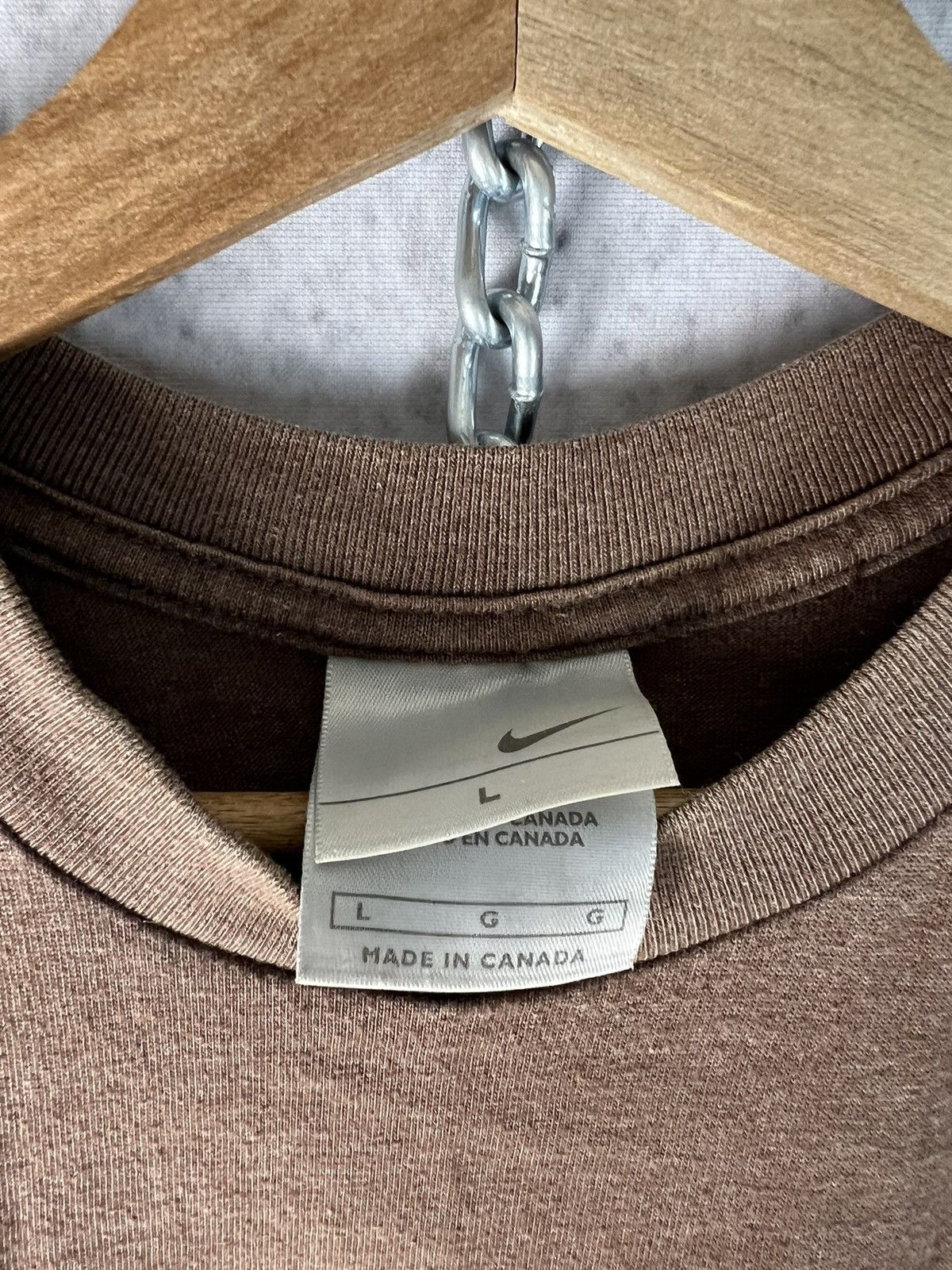Nike Nike central swoosh washed t-shirt Laffliction style grunge Size US L / EU 52-54 / 3 - 3 Thumbnail