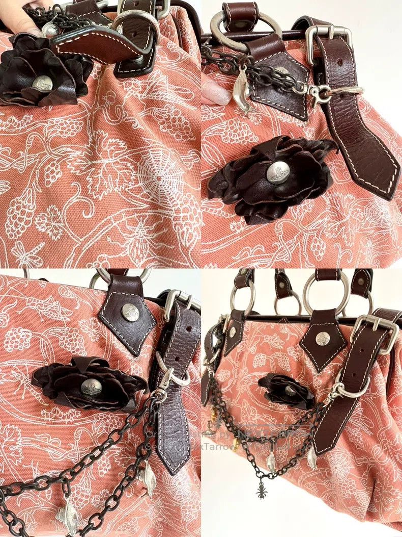 Vivienne Westwood Vivienne Westwood size os Fabric Embroidered Large tote Bag Size ONE SIZE - 4 Thumbnail