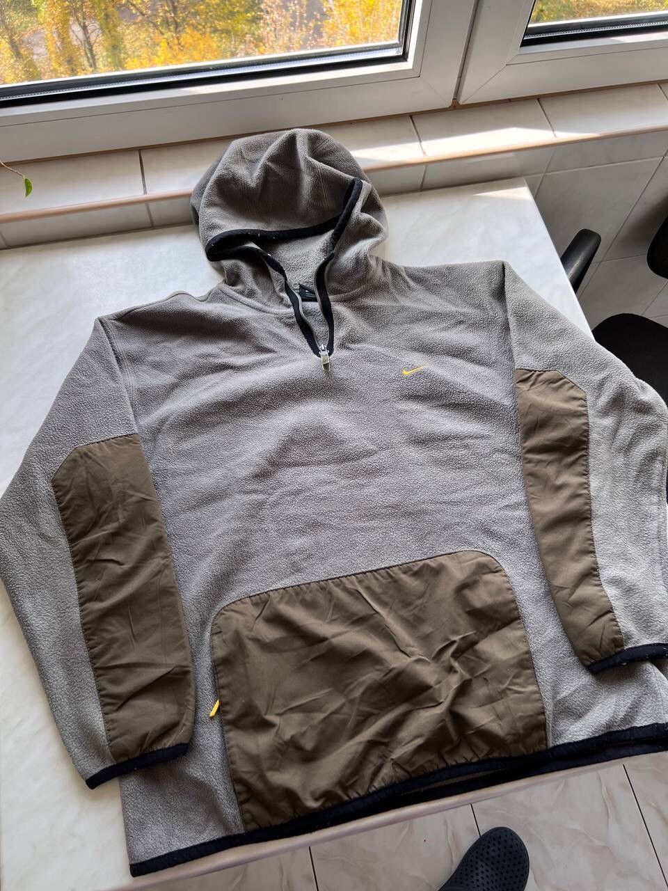 Nike Vintage Y2K Nike Ski Hoodie Fleece Ninja Nylon Sherpa 2000s Size US M / EU 48-50 / 2 - 10 Thumbnail