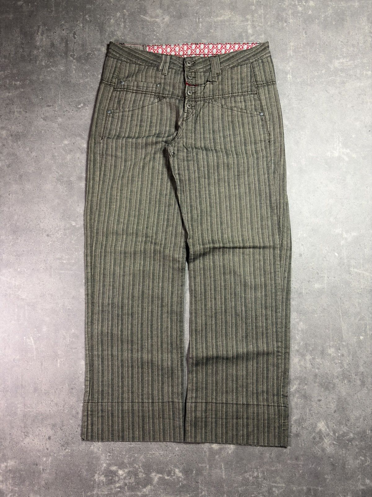 Marithe + Francois Girbaud 00s Marithe + Francois Girbaud Striped Wide Leg Pants 32 34 Size US 32 / EU 48 - 1 Thumbnail