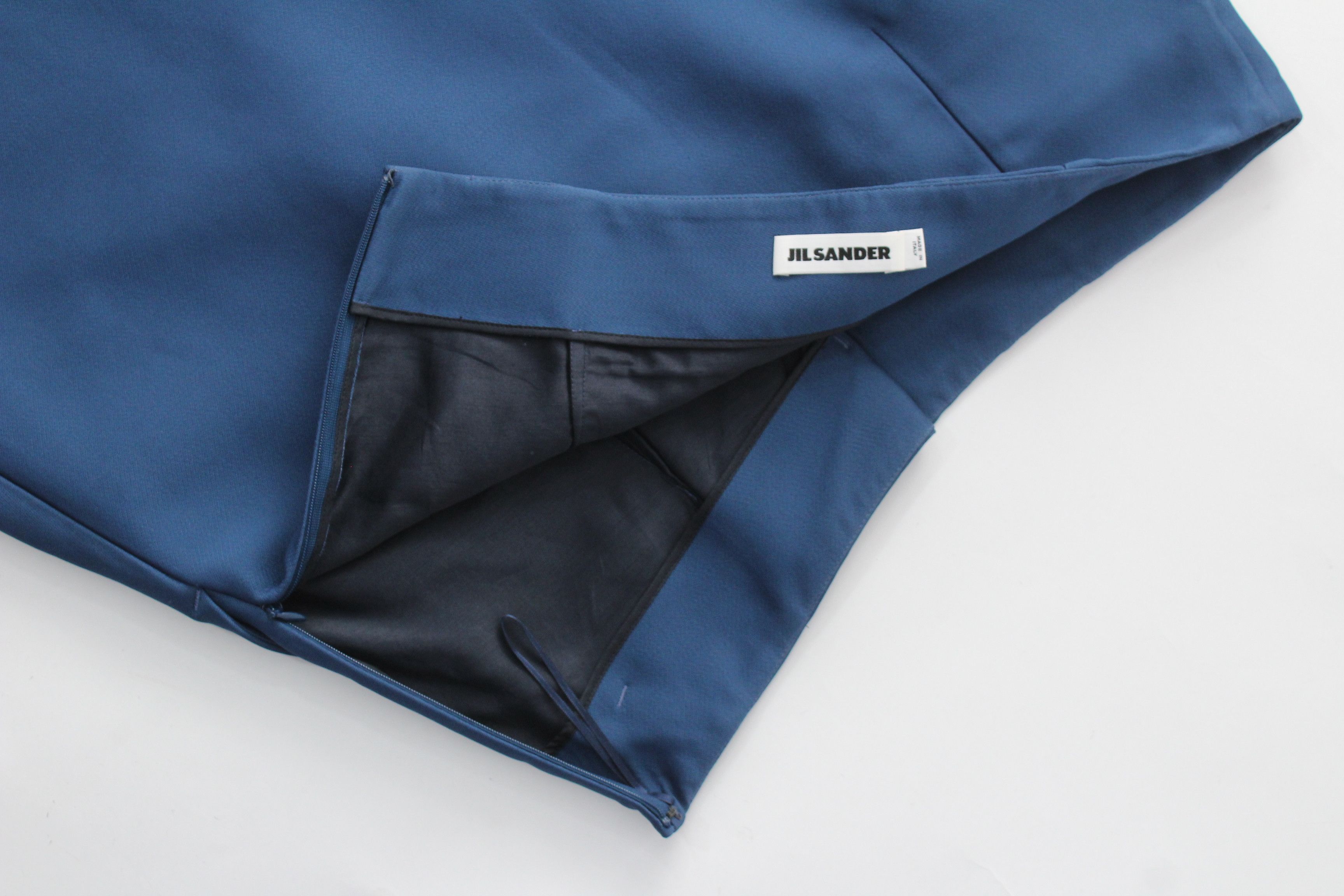 Jil Sander Jil Sander 2015 Silk Blend Wrap Mini Skirt Blue IT 38 Size 26" / US 2 / IT 38 - 5 Thumbnail