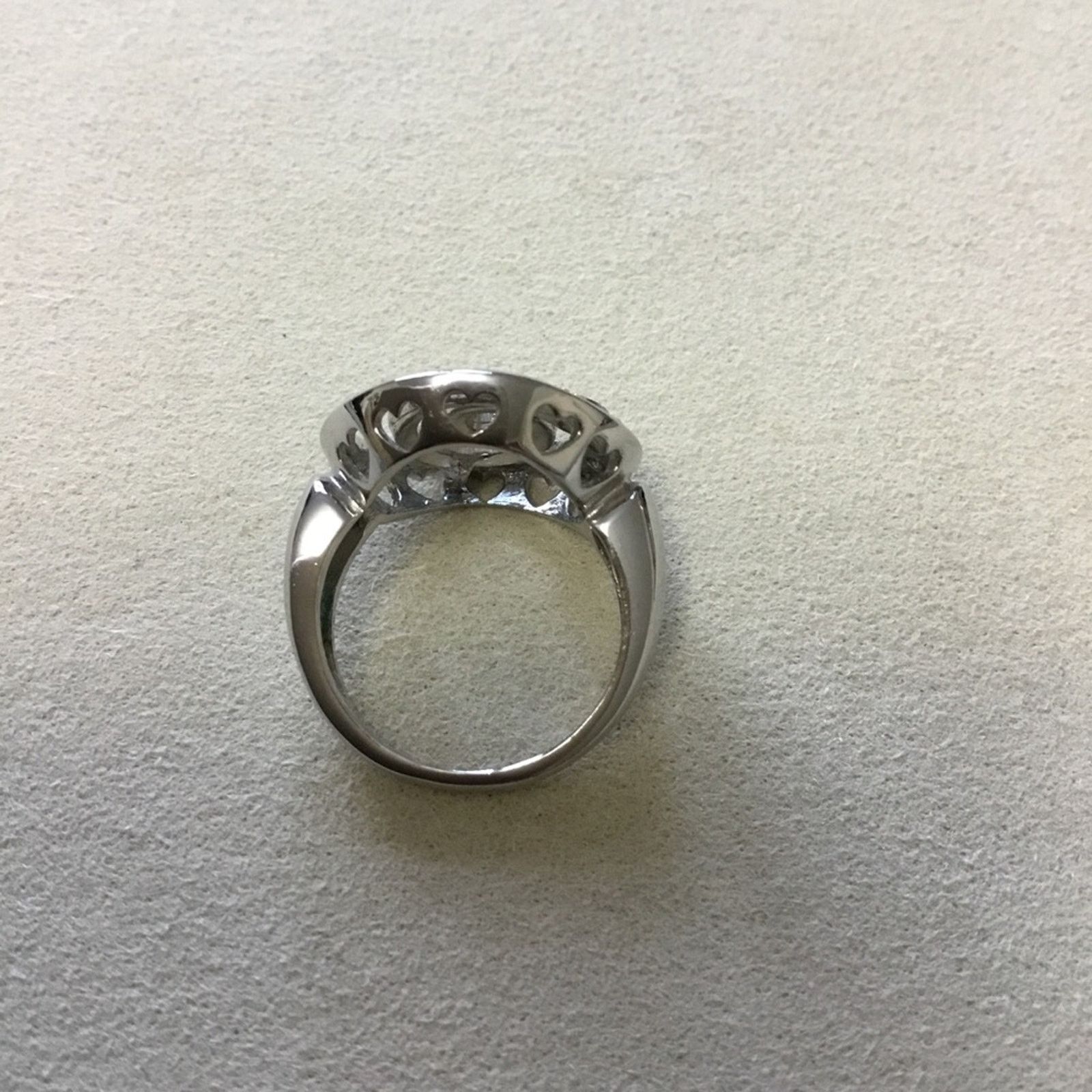 Other Silver Spiral Crystals Ring Size ONE SIZE - 3 Thumbnail