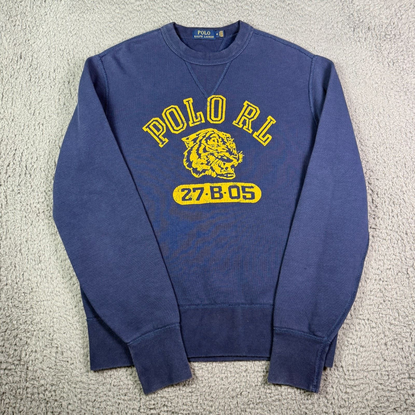 Polo Ralph Lauren Polo Ralph Lauren Tiger Double V Sweatshirt M Vintage Style Size US M / EU 48-50 / 2 - 2 Thumbnail