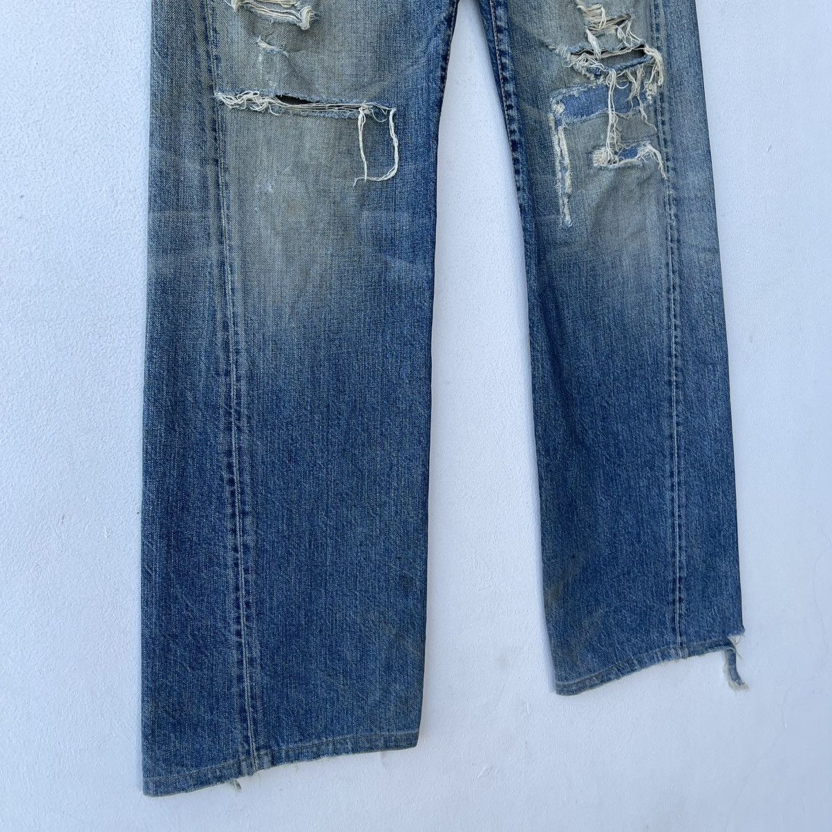Chip & Pepper Archival Chip & Pepper Destroyed Boro Denim Jeans Size US 31 - 5 Thumbnail
