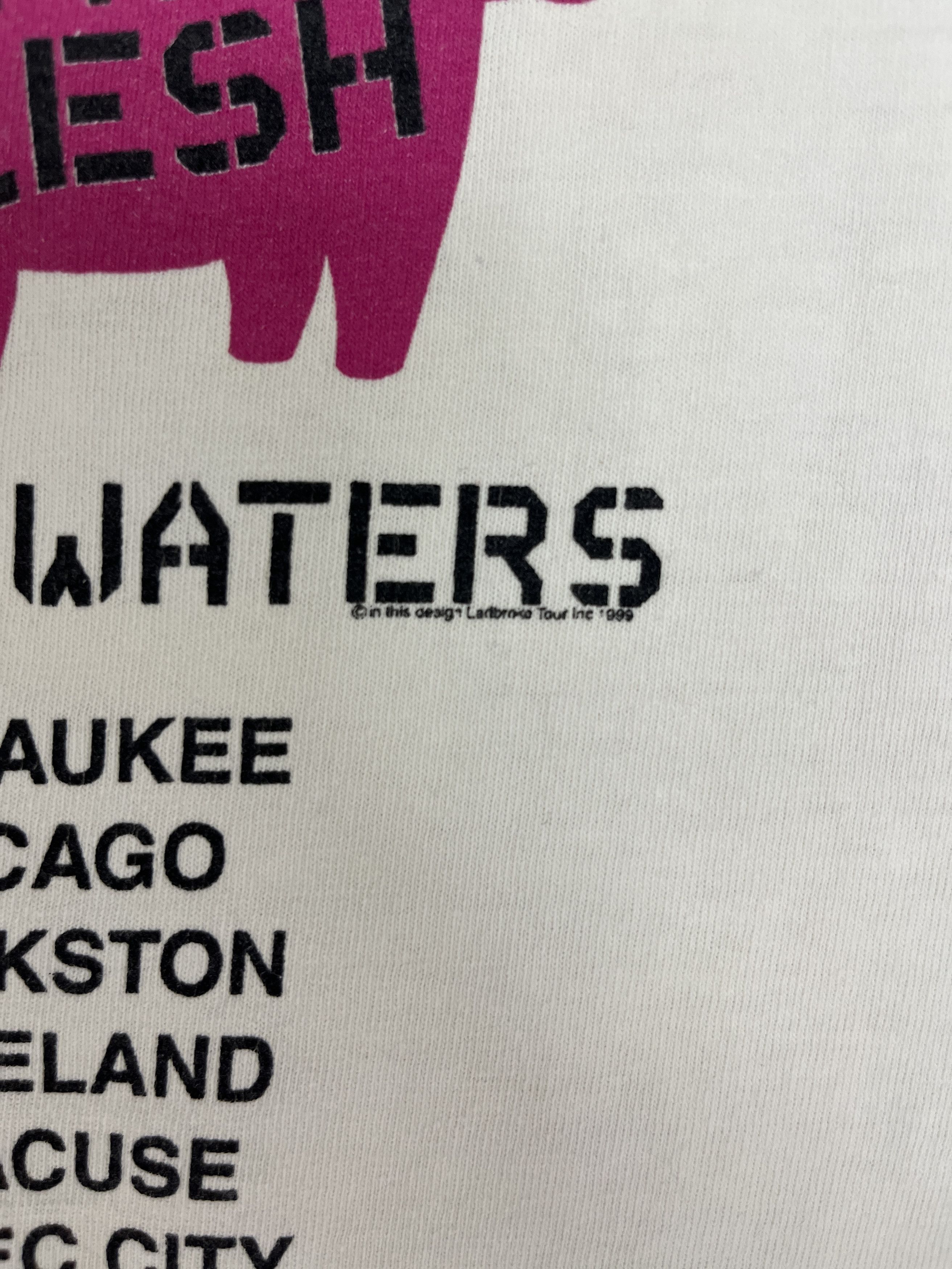Vintage Roger Waters In The Flesh Vintage White T-Shirt Tee Size US L / EU 52-54 / 3 - 6 Thumbnail