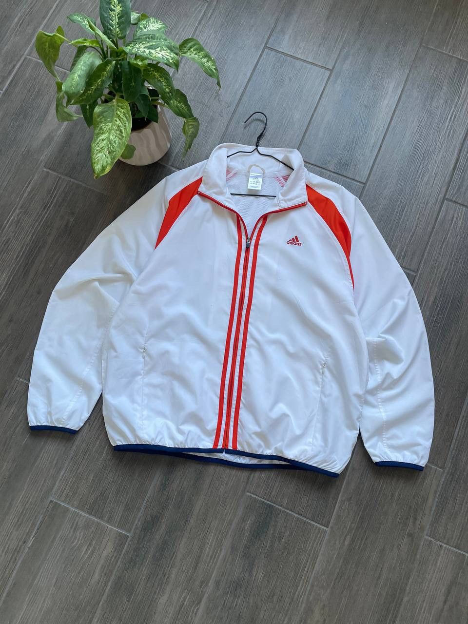 Adidas Adidas y2k white light jacket Grailed