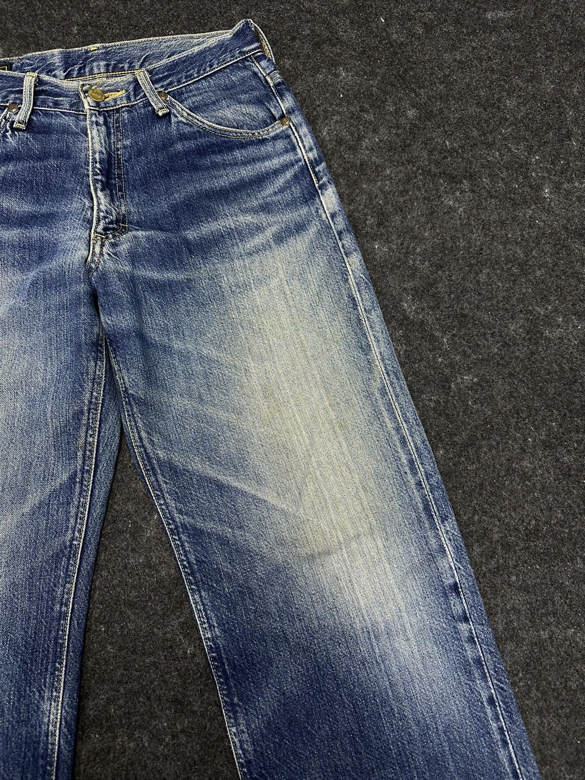 Lee Vintage 80s Lee Rider Sanforized Destroyed Denim 28x32 F34 Size US 28 / EU 44 - 4 Thumbnail
