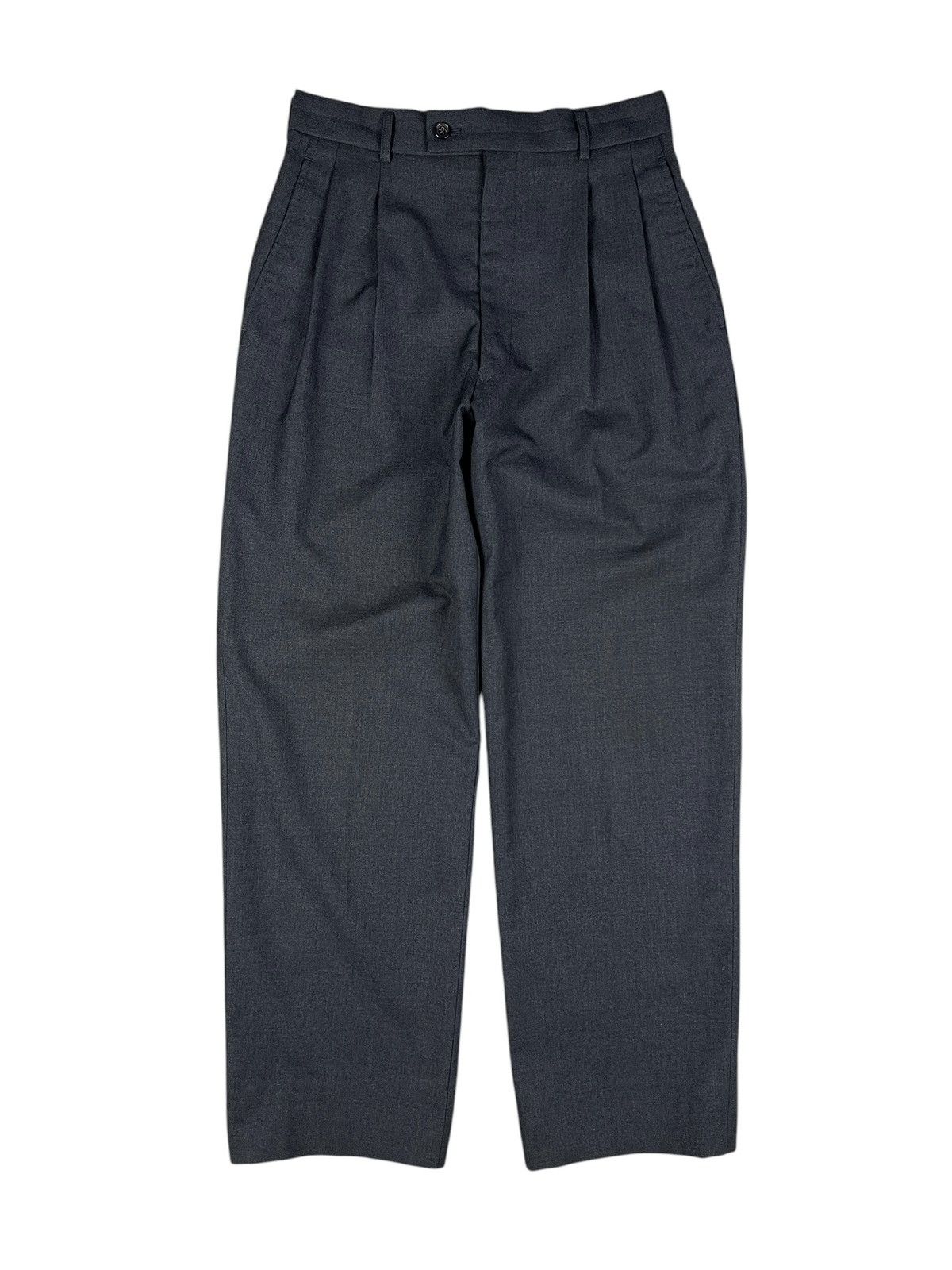 Comme des Garcons Homme Vintage 80s Comme des Garçons Homme Wool Casual Pants Size US 28 / EU 44 - 2 Thumbnail