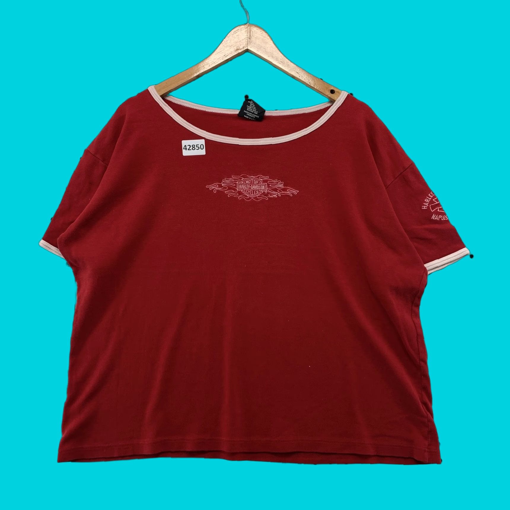 Harley Davidson VINTAGE NOT: Harley-Davidson Motorcycles Womens XL Red Short Sleeve T-Shirt Size XL / US 12-14 / IT 48-50 - 1 Thumbnail