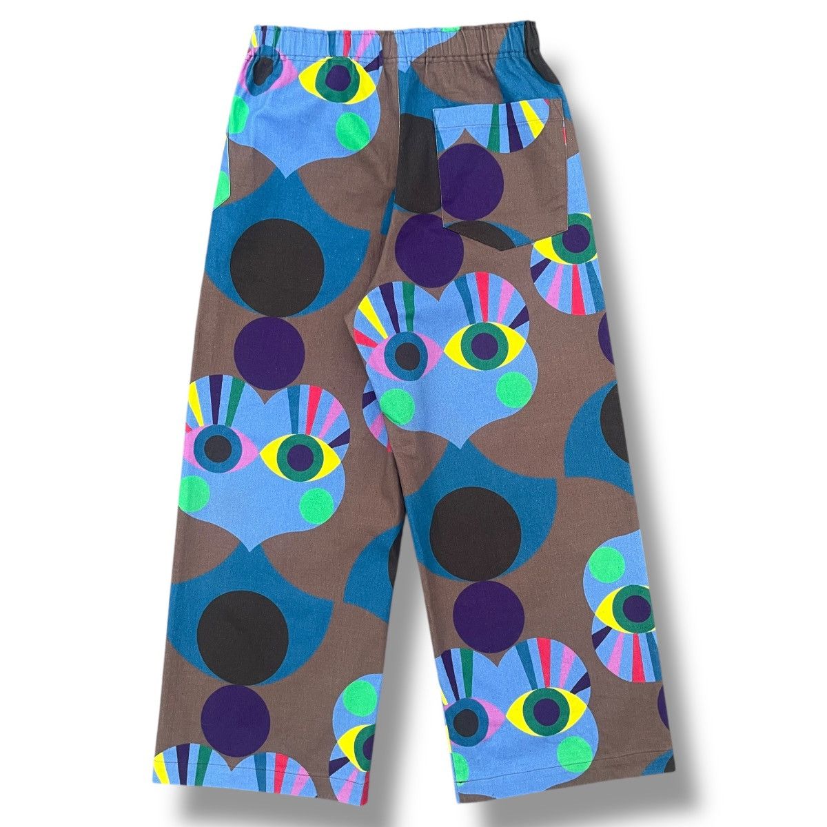 Issey Miyake RARE Issey Miyake Me Eyes AOP Graphic Print Baggy Pants Size US 28 / EU 44 - 10 Thumbnail