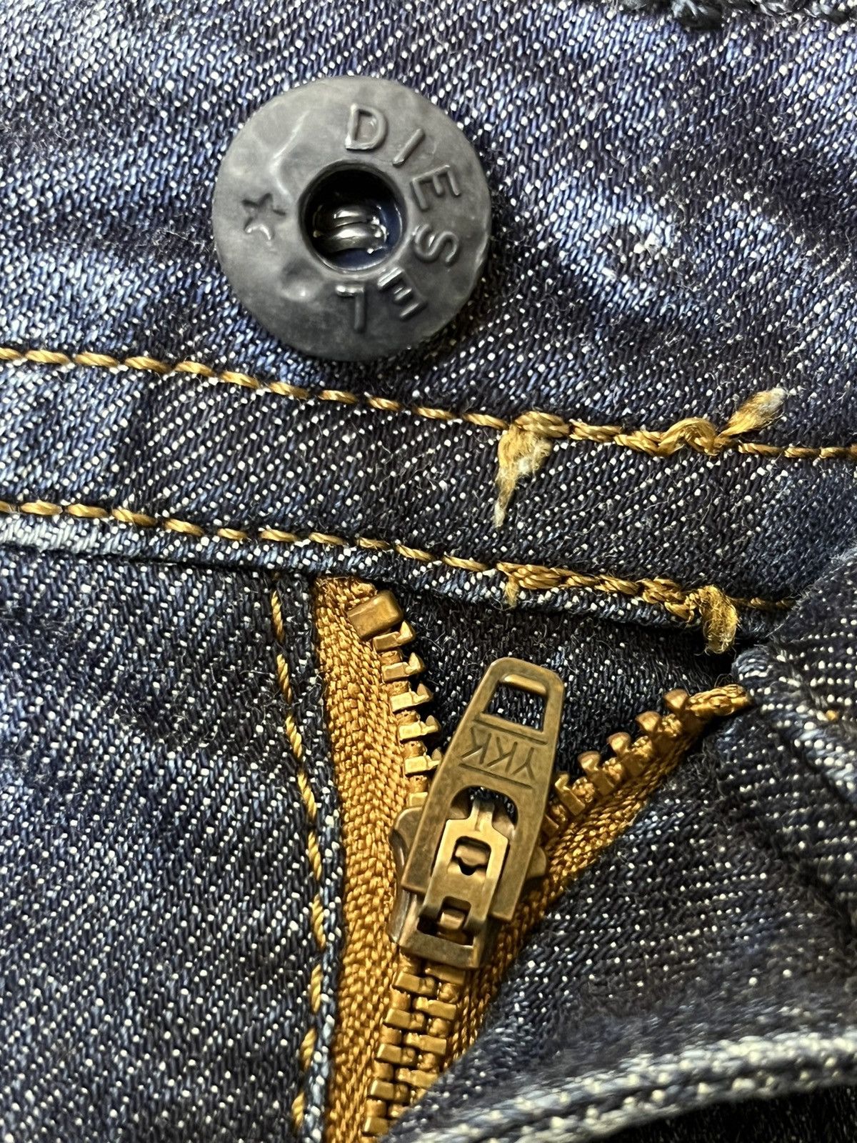 Diesel SICK🔥DIESEL SLIM SKINNY S/S 2016 DISTRESSED STYLE JEANS Size US 31 - 19 Thumbnail