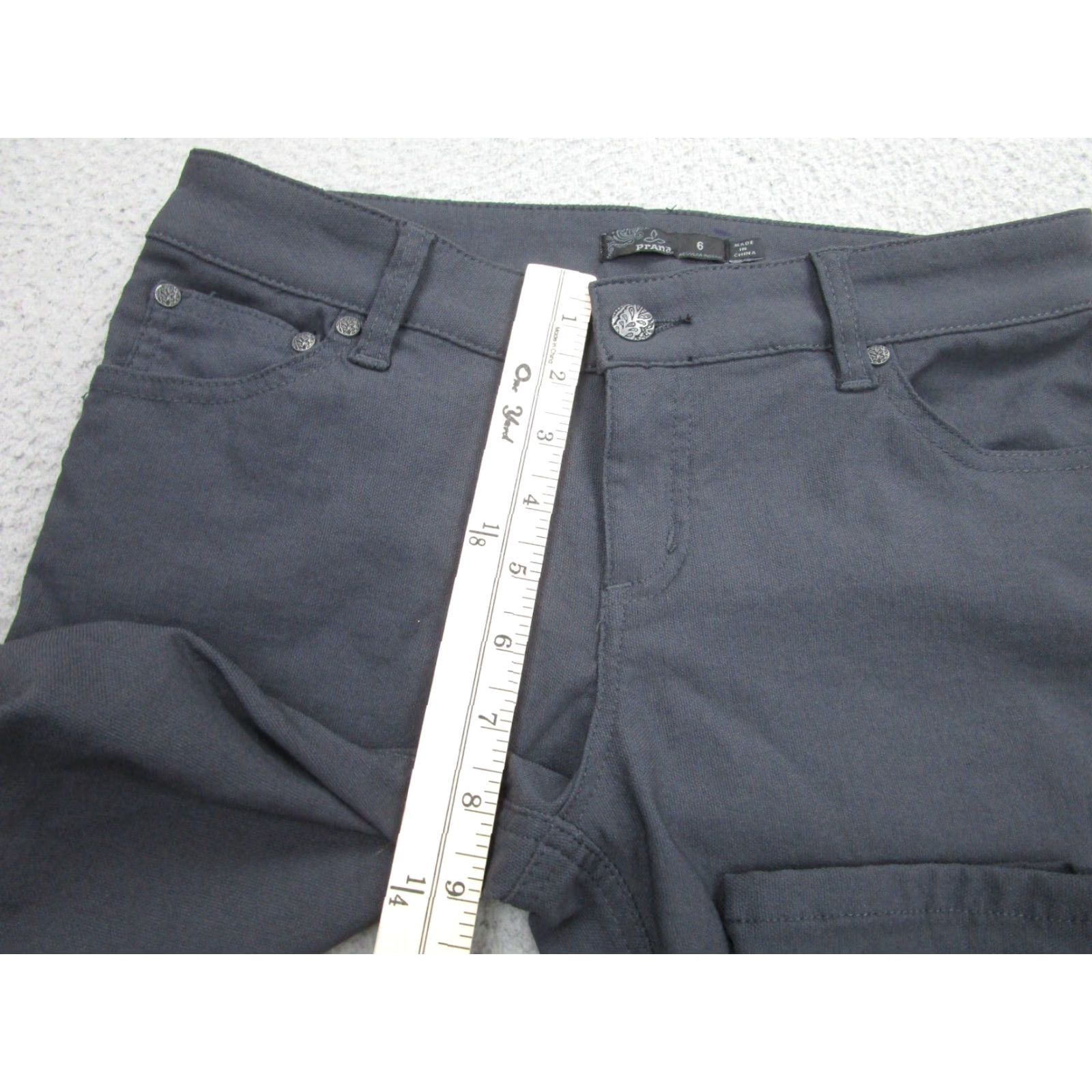 Prana Prana Pants Womens 6 Gray Brenna Skinny Stretch Camp Hike Outdoor w4118rg15 Size 28" / US 6 / IT 42 - 5 Thumbnail