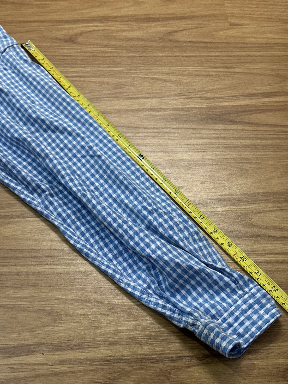 Sugar Cane Vintage Sugar Cane Blue Checkered Double Pocket Button Up Size US M / EU 48-50 / 2 - 18 Thumbnail