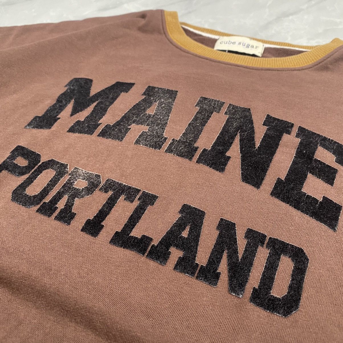 Japanese Brand Vintage Cube Sugar Maine Portland Crewneck Size L / US 10 / IT 46 - 3 Thumbnail