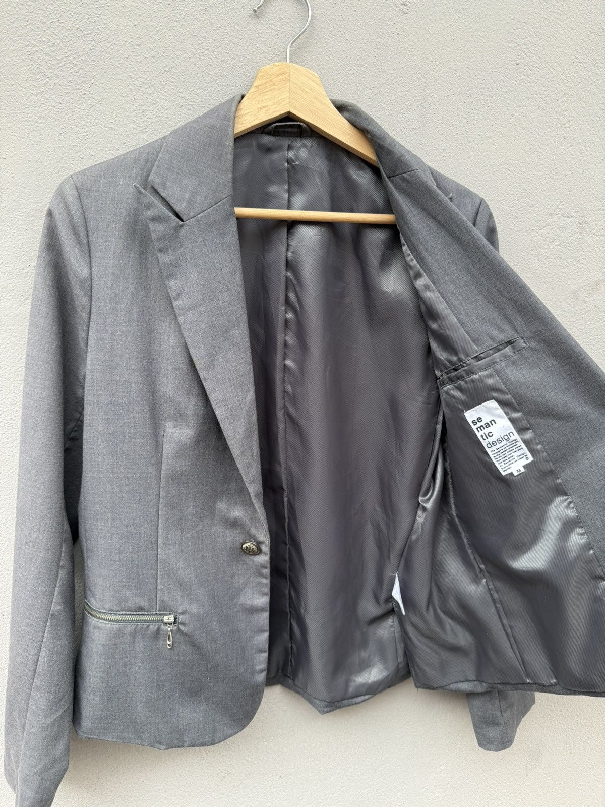 Japanese Brand × Seditionaries Semantic Design Rugged Style Multi Zipped Blazer Size M / US 6-8 / IT 42-44 - 2 Thumbnail