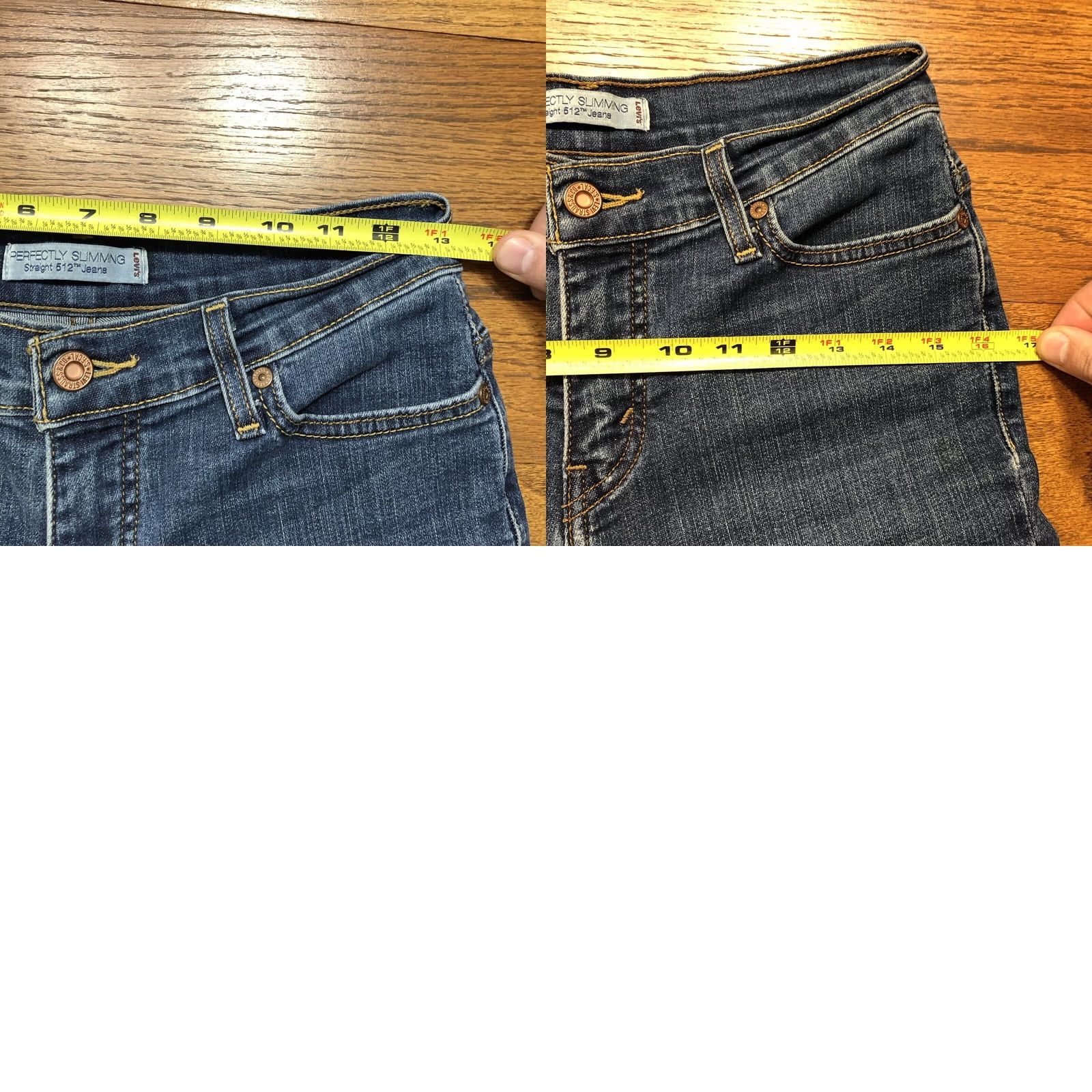 Levi's VINTAGE Levi's 512 Jeans Slim Fit Straight Blue Womens Size 8 28 Inseam Denim 90s Retro Size 30" / US 8 / IT 44 - 9 Thumbnail