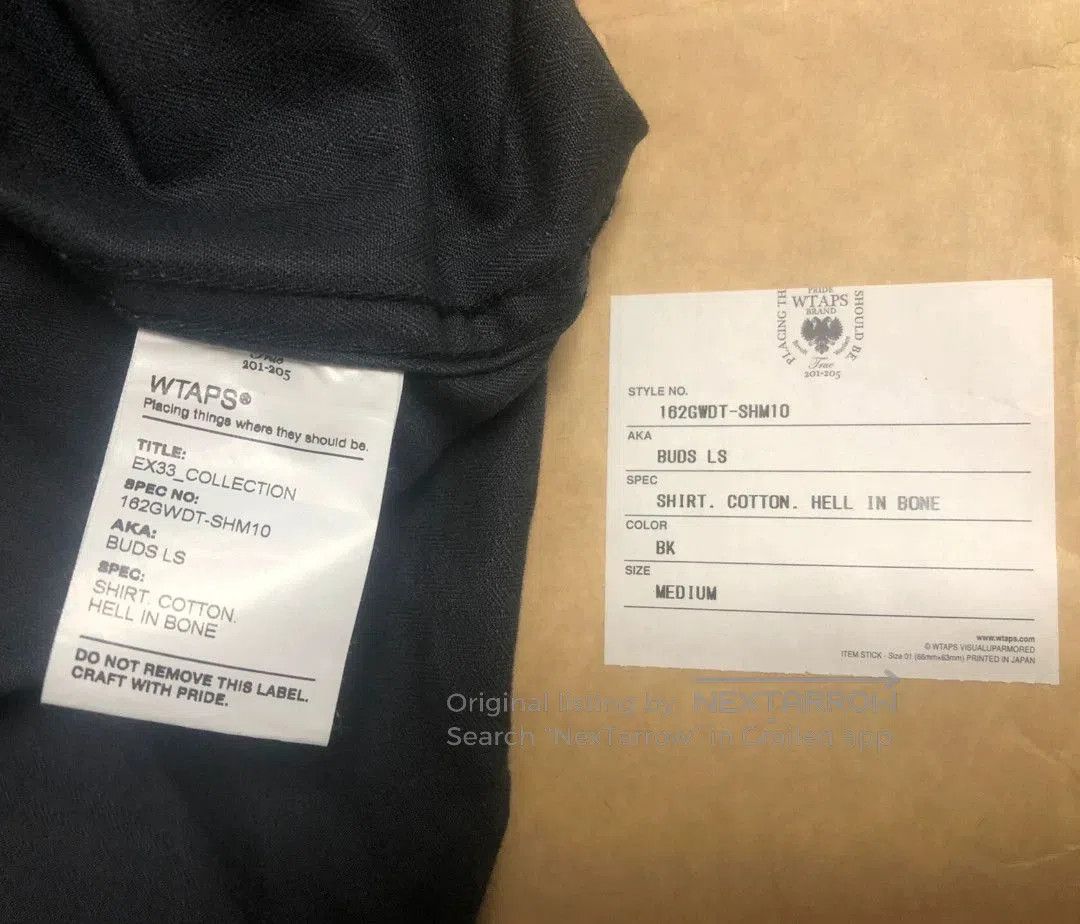 Wtaps WTAPS Buds LS Black Shirt M. Size US M / EU 48-50 / 2 - 8 Thumbnail