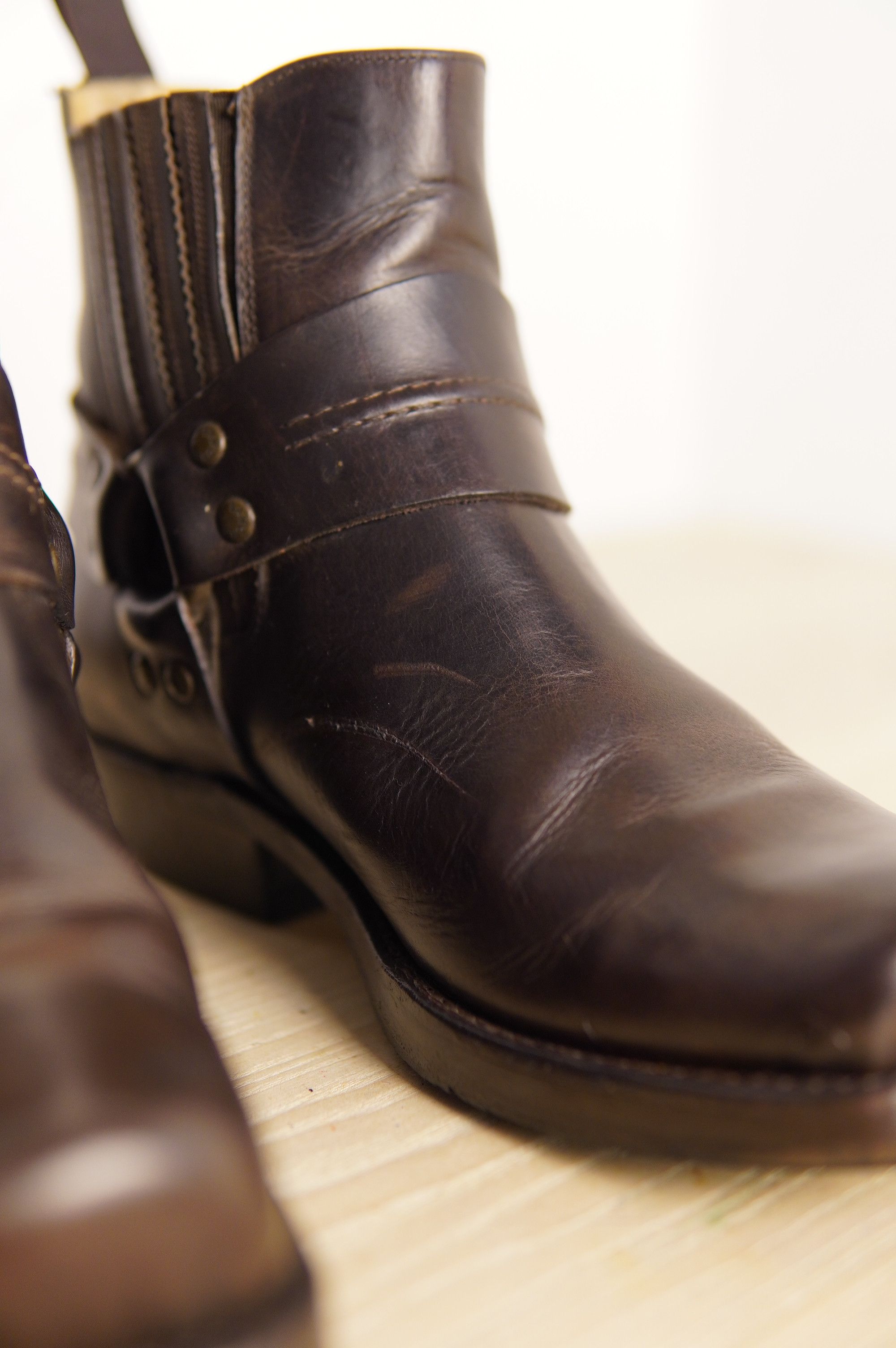 Sancho Boots Sancho Abarca 5049 Shorty Style Brown Cowboy Boots 38EU Size US 7 / IT 37 - 8 Thumbnail