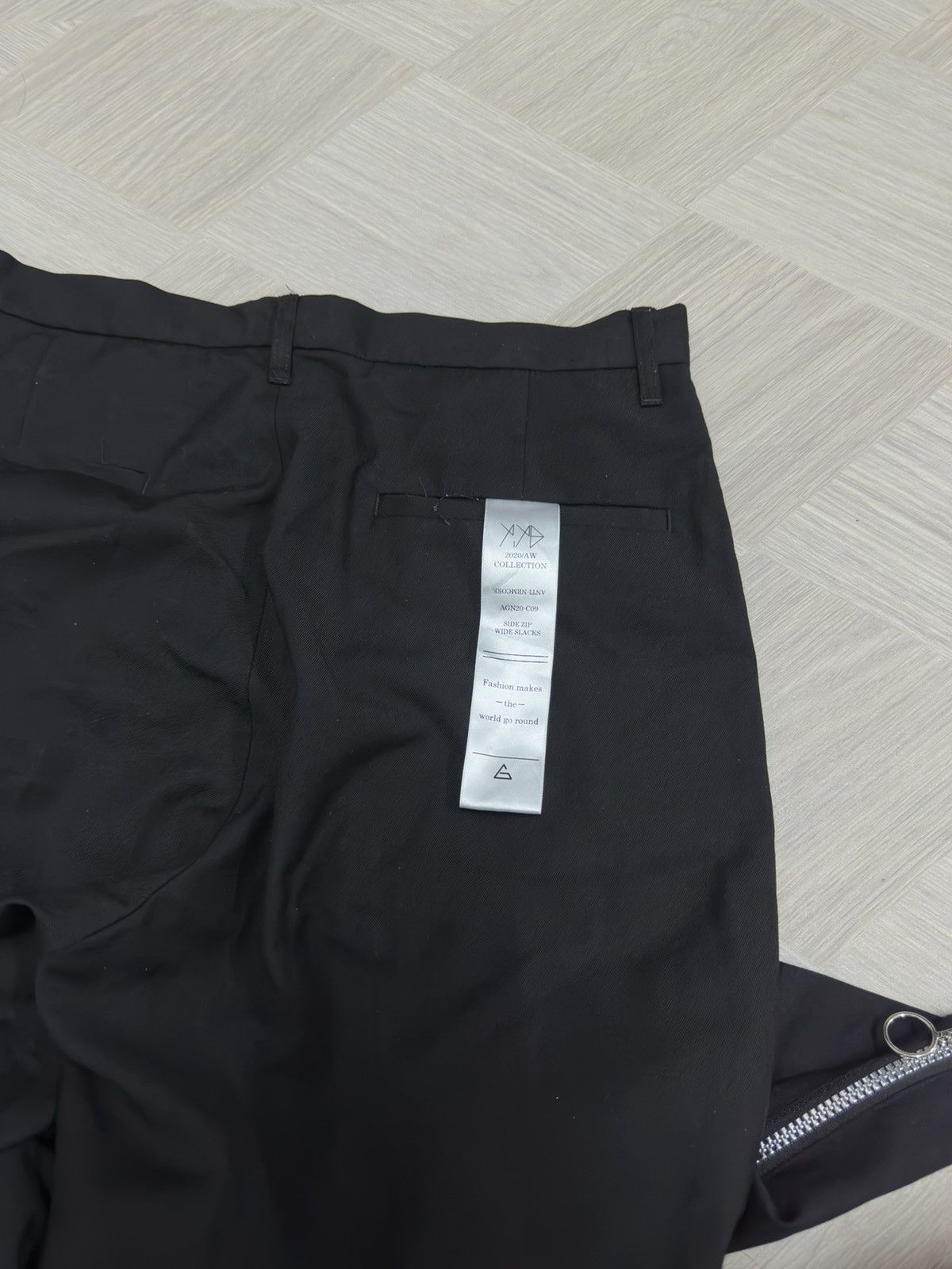 Japanese Brand AW2020 A’Gems / 9 Side Zipper Wide Slack Pant Size US 30 / EU 46 - 6 Thumbnail