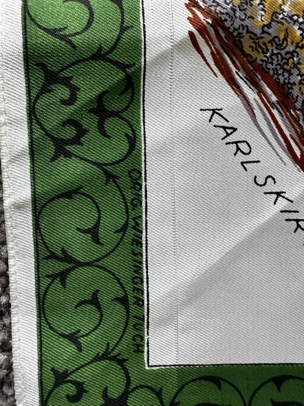 The Unbranded Brand Original Wiesinger Tuch Wien Vienna Silk Scarf Horse Vintage Size ONE SIZE - 6 Thumbnail