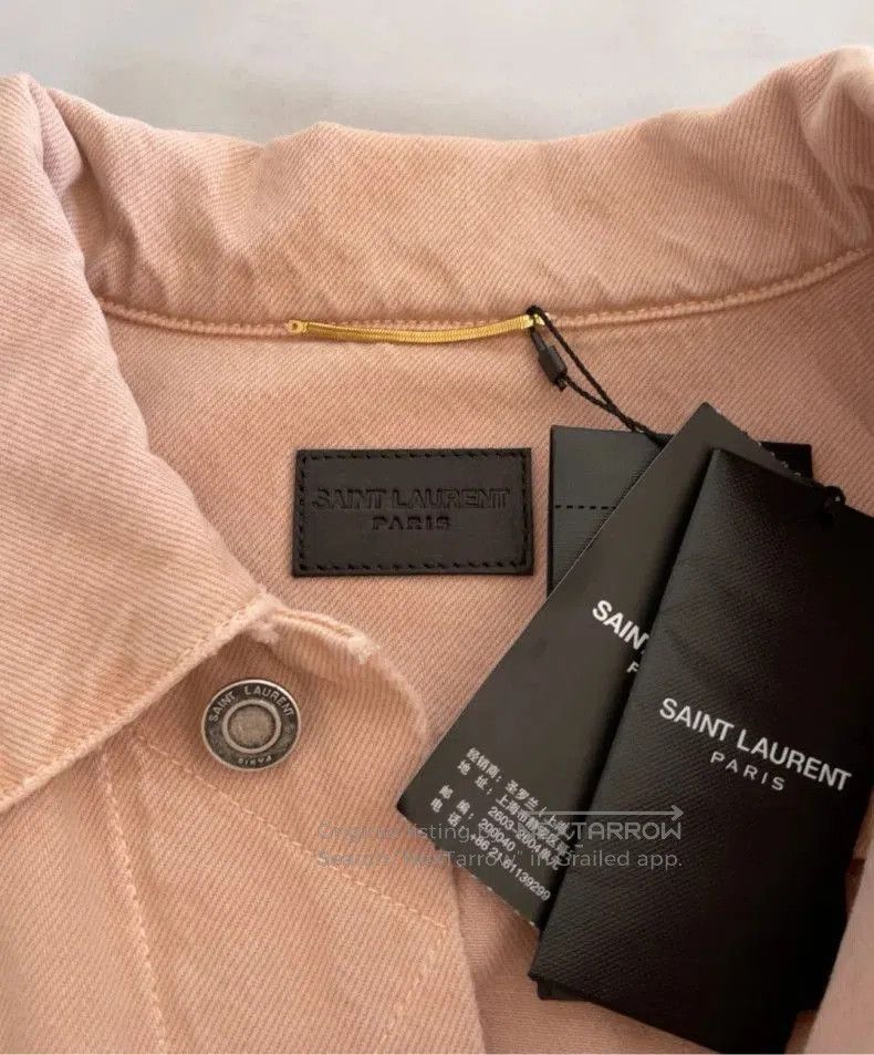 Saint Laurent Paris Saint Laurent Women's Beige Denim Jacket. Size US S / EU 44-46 / 1 - 2 Thumbnail