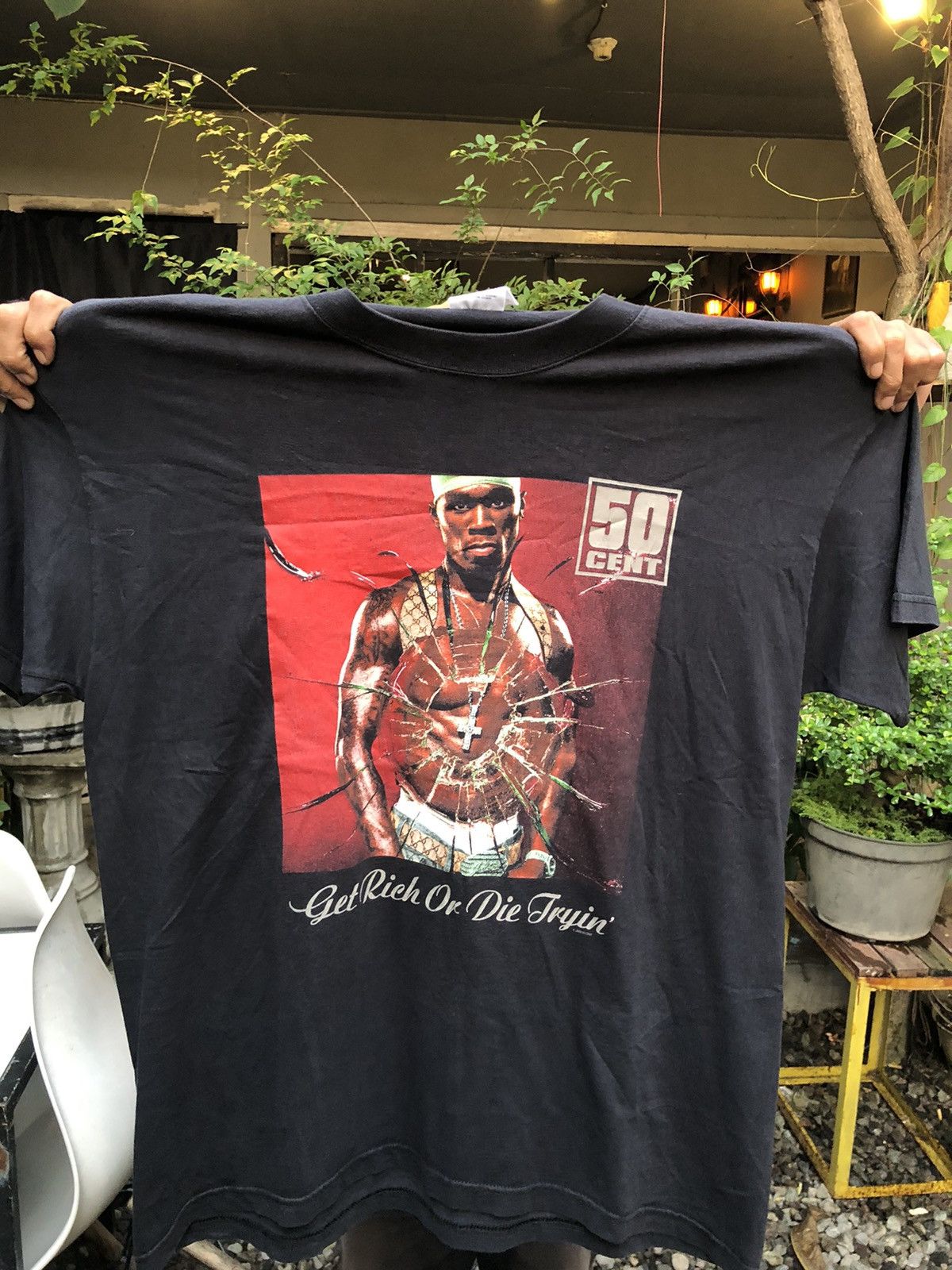 Vintage Vintage 50 cent Get Rich or Die Tryin’ Europe Tour 2003 Size US XL / EU 56 / 4 - 8 Thumbnail
