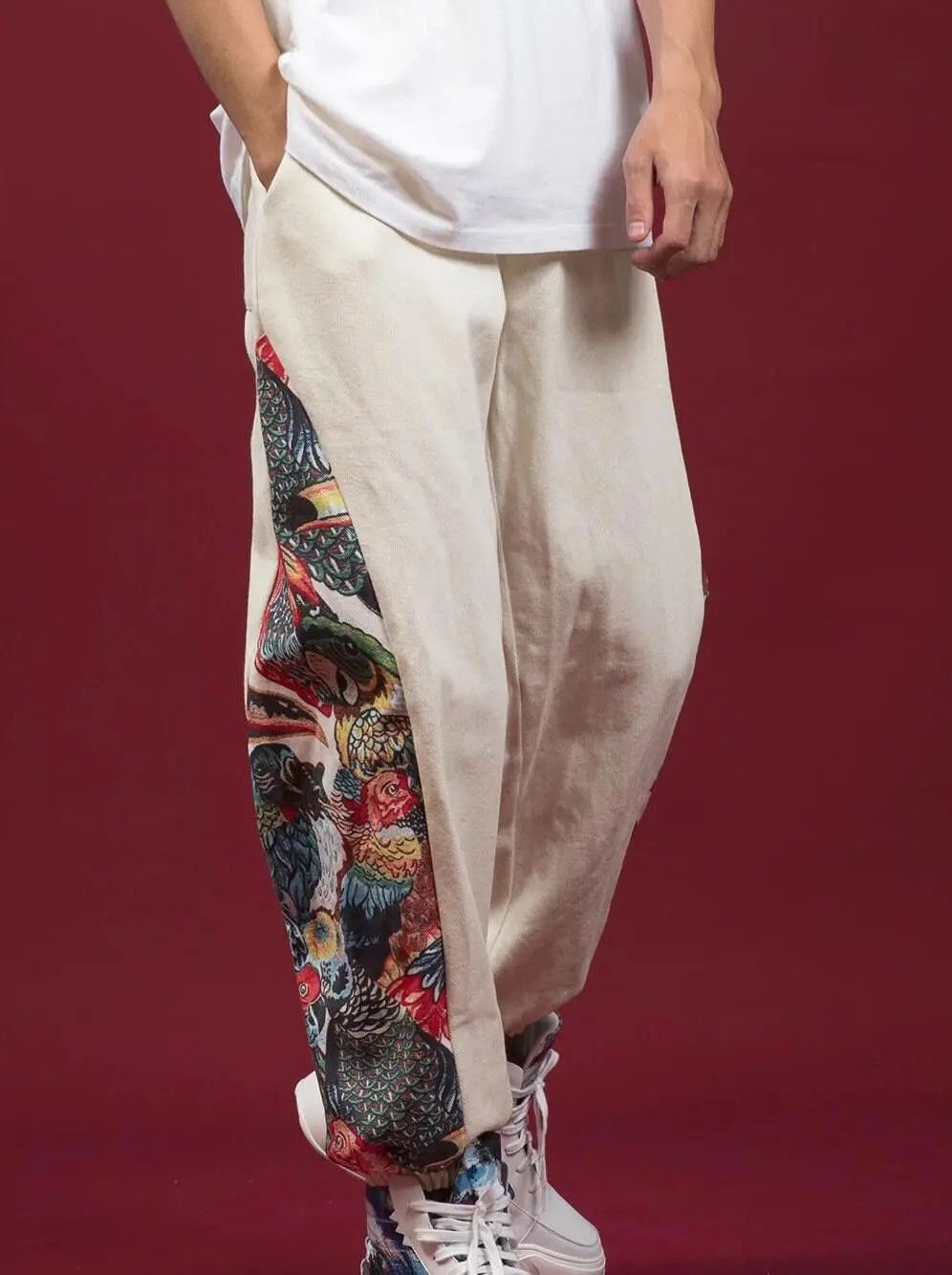 Japanese Brand × Jean Harem Pants, Streetwear Unisex Casual Size US 30 / EU 46 - 4 Thumbnail