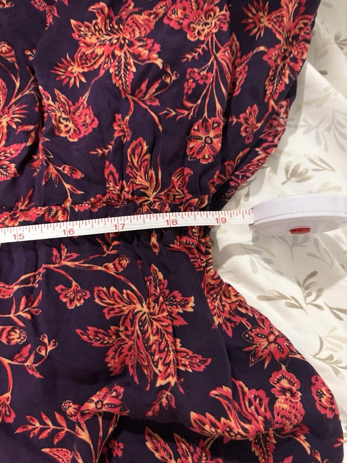 Lands' End Lands’ End Purple Red Floral Modal Mini Dress Size M-L Size M / US 6-8 / IT 42-44 - 8 Thumbnail