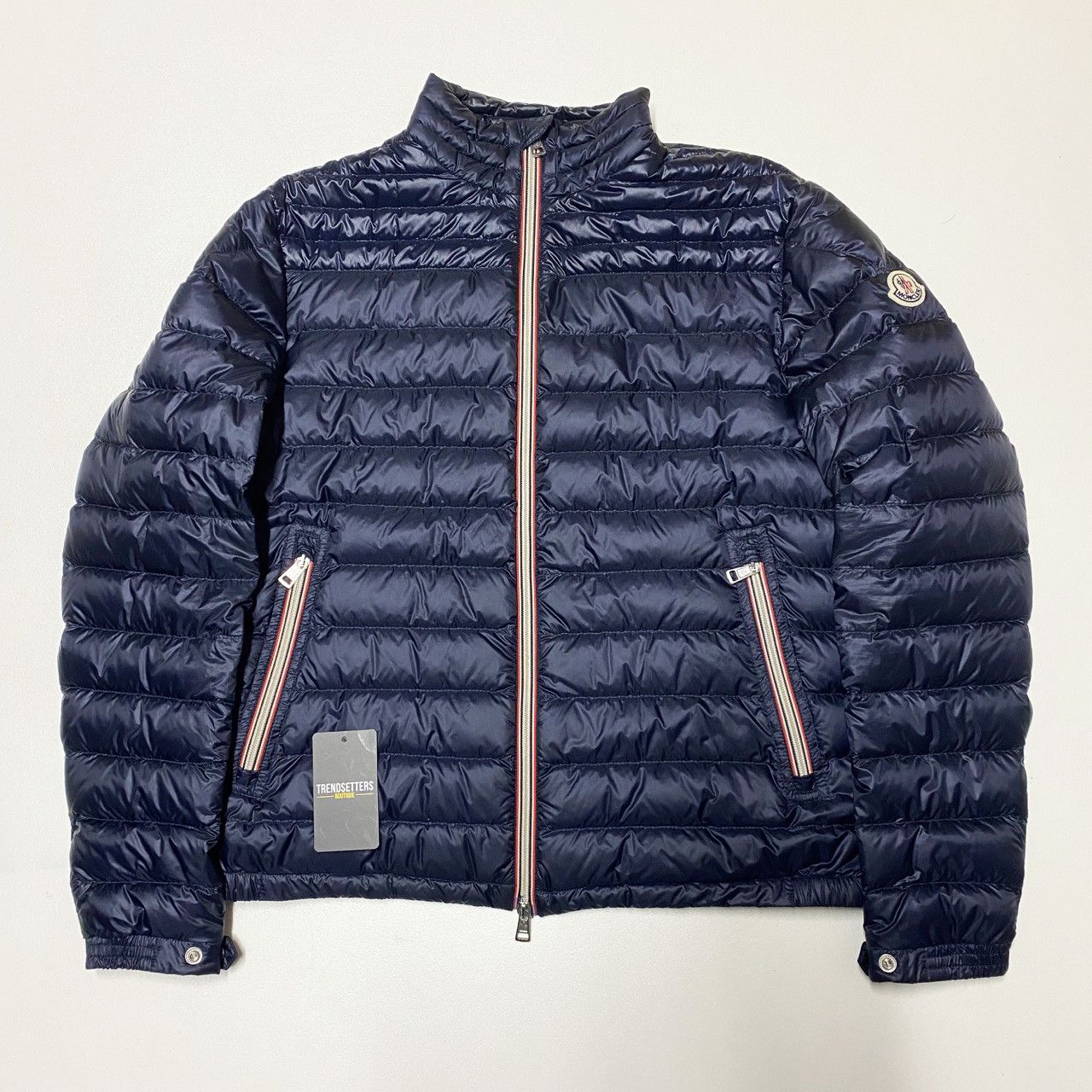 image of Moncler Daniel Mens Down Jacket Puffer Size M Medium 2 3 in Blue