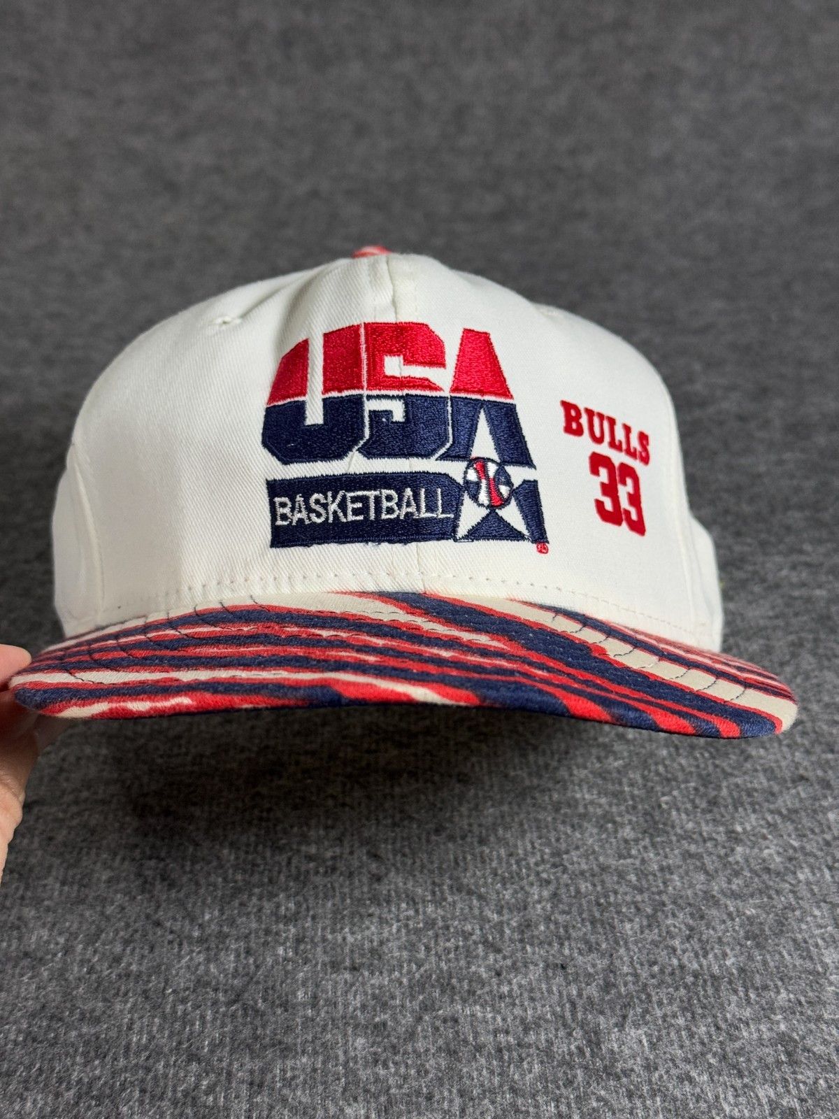NBA Vintage USA Dream Team Scottie Pippen Snapback Hat Rare Size ONE SIZE - 3 Thumbnail