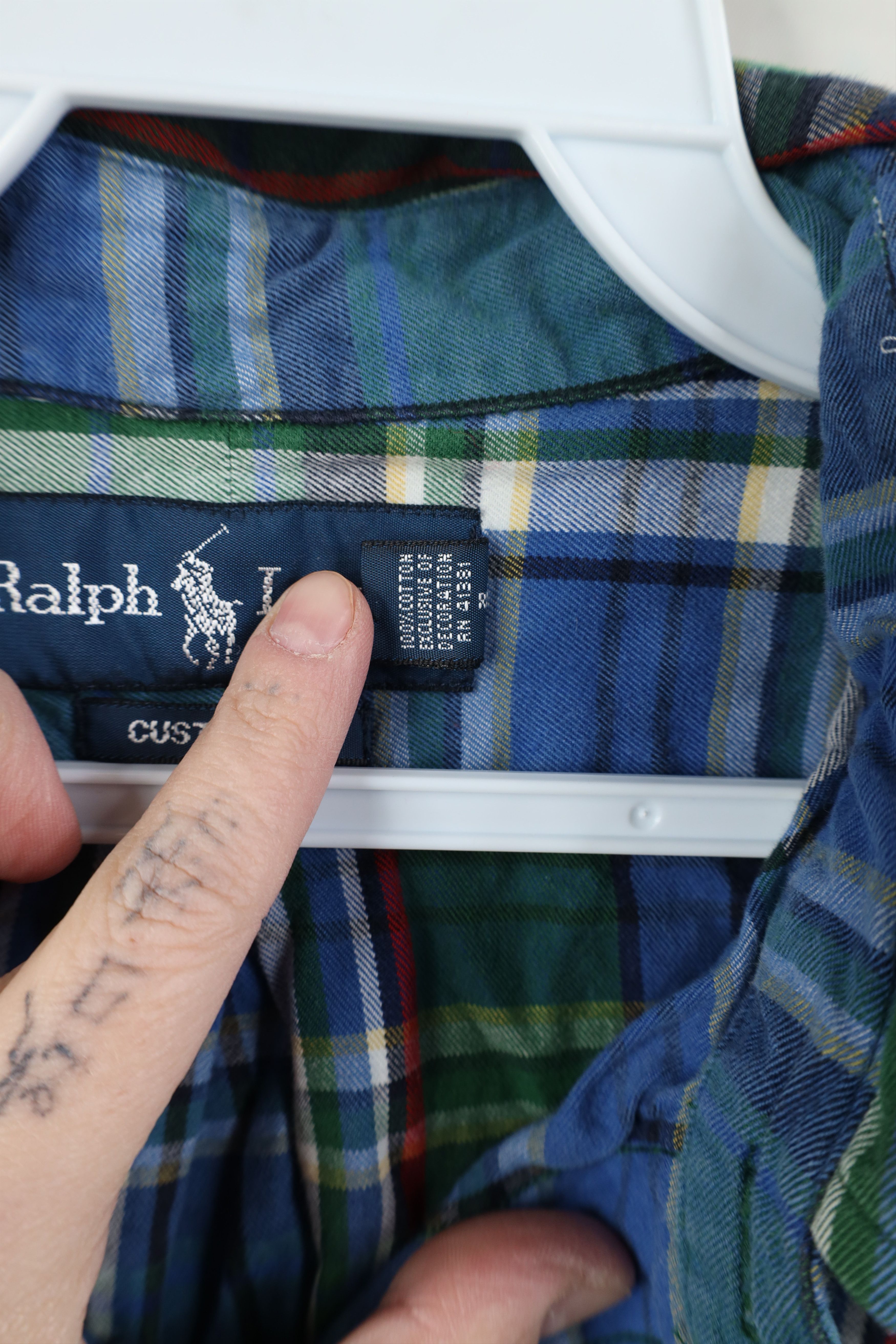Polo Ralph Lauren Vintage 90s Ralph Lauren Fit Flannel Button Down Shirt Size US L / EU 52-54 / 3 - 7 Thumbnail