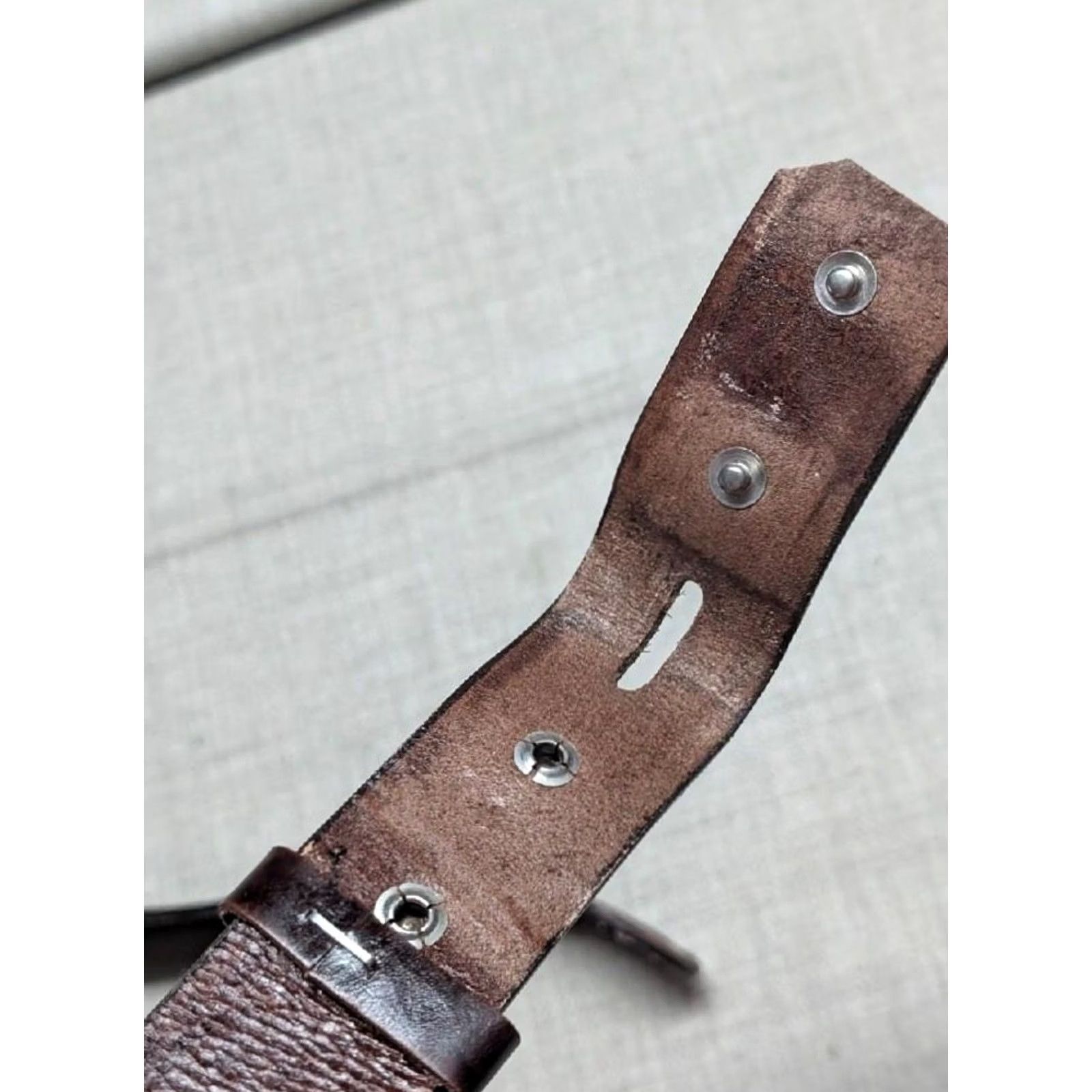 Vintage VINTAGE WESTERN Belt 42 brown BRAIDED leather SCORPION handcrafted buckle tooled Mens Size 42 - 5 Thumbnail