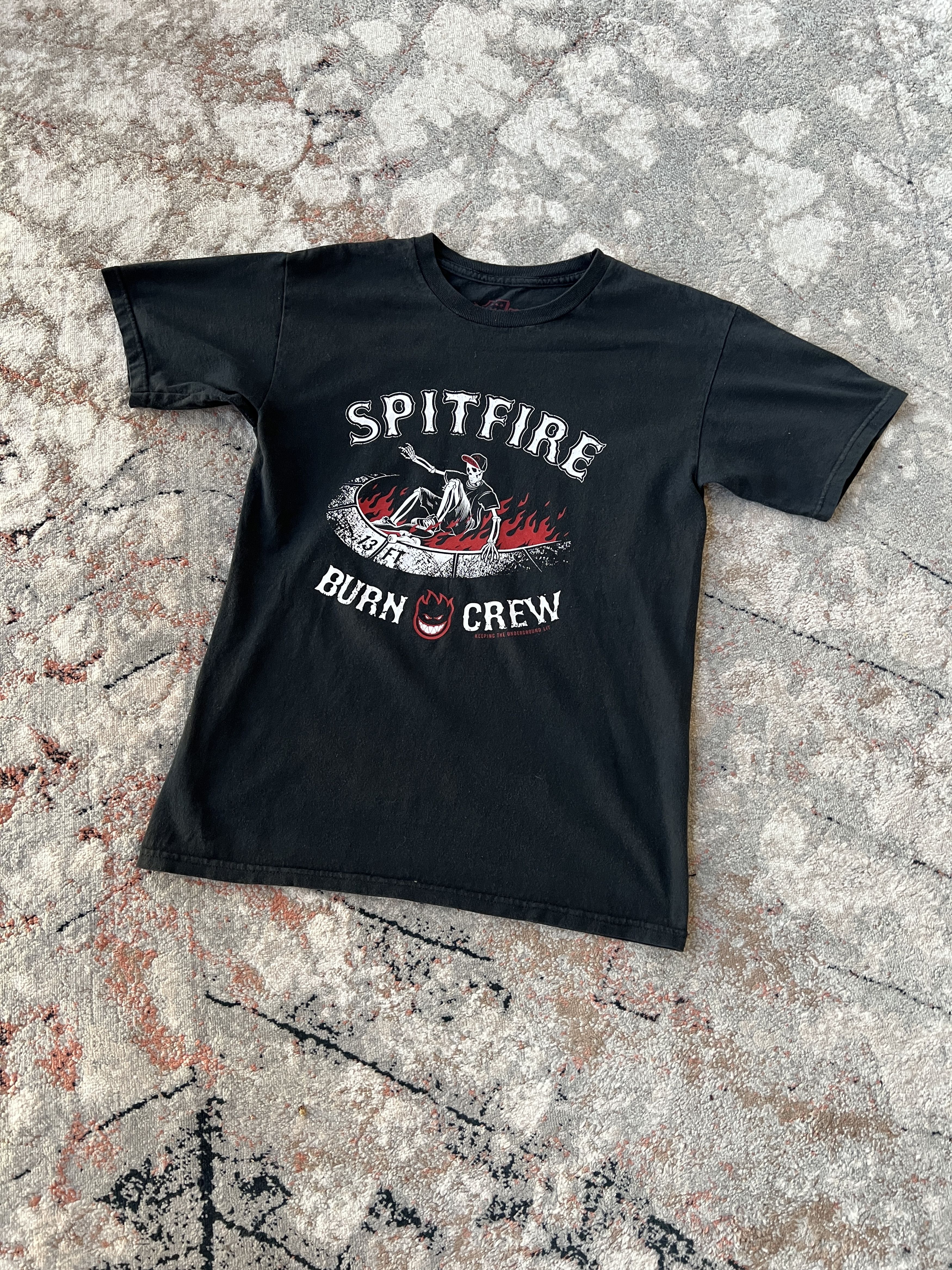 Spitfire Spitfire Burn Crew Made In USA Tee Size US S / EU 44-46 / 1 - 1 Thumbnail