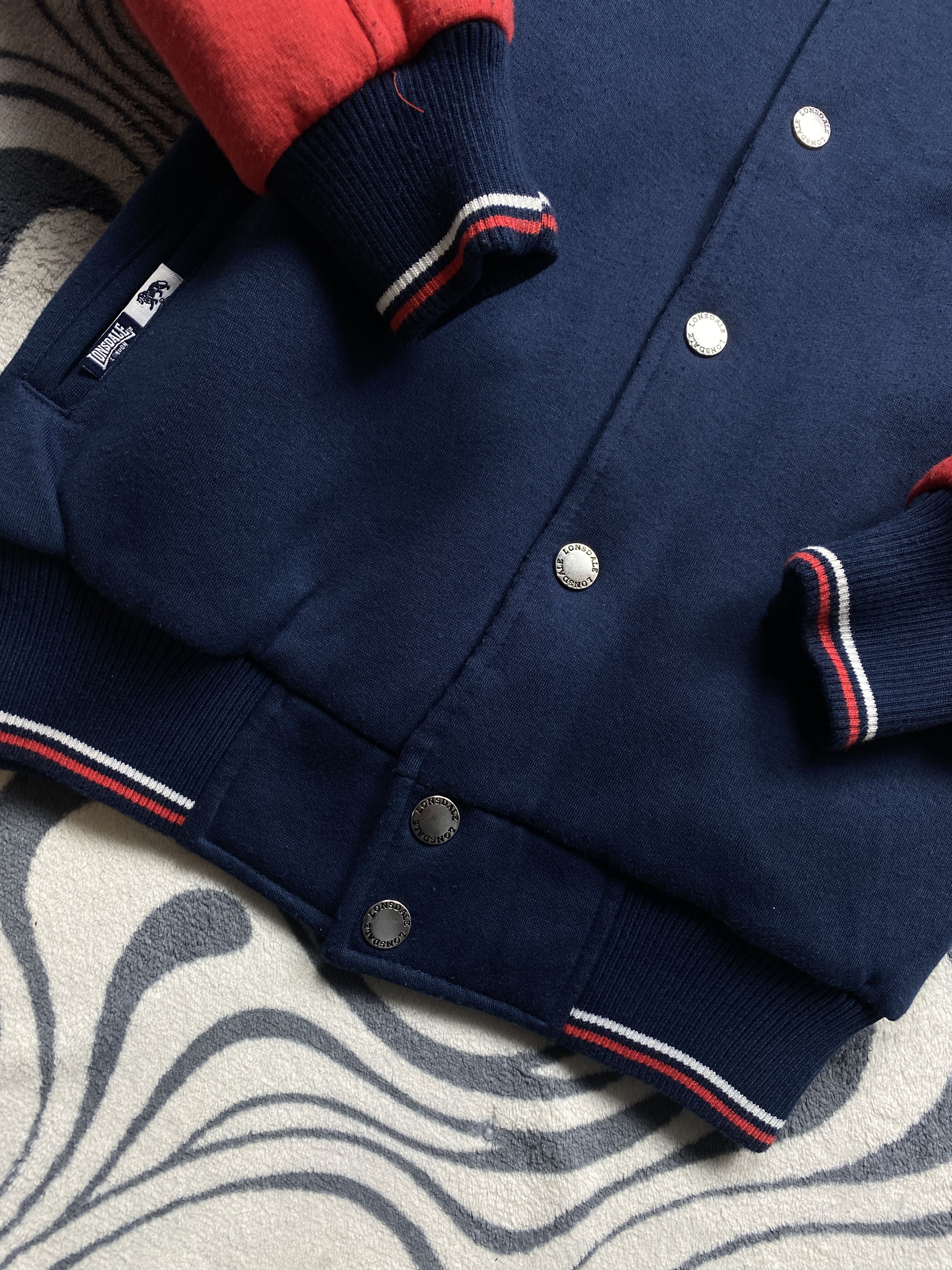 Lonsdale × Vintage Lonsdale Vintage Mens Bomber Jacket Varsity Size US M / EU 48-50 / 2 - 4 Thumbnail