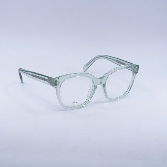 Celine Celine CL50086I 093 Eyeglasses Transparent Teal 53mm Square Size ONE SIZE - 5 Thumbnail